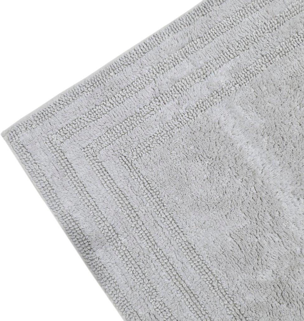 my home Badematte »Inga, Rahmen, Badvorleger, Badezimmer Teppich«, beidseitig nutzbar-fußbodenheizungsgeeignet-strapazierfähig, 100% Baumwolle, Hoch-Tief-Effekt, weich, trocknergeeignet