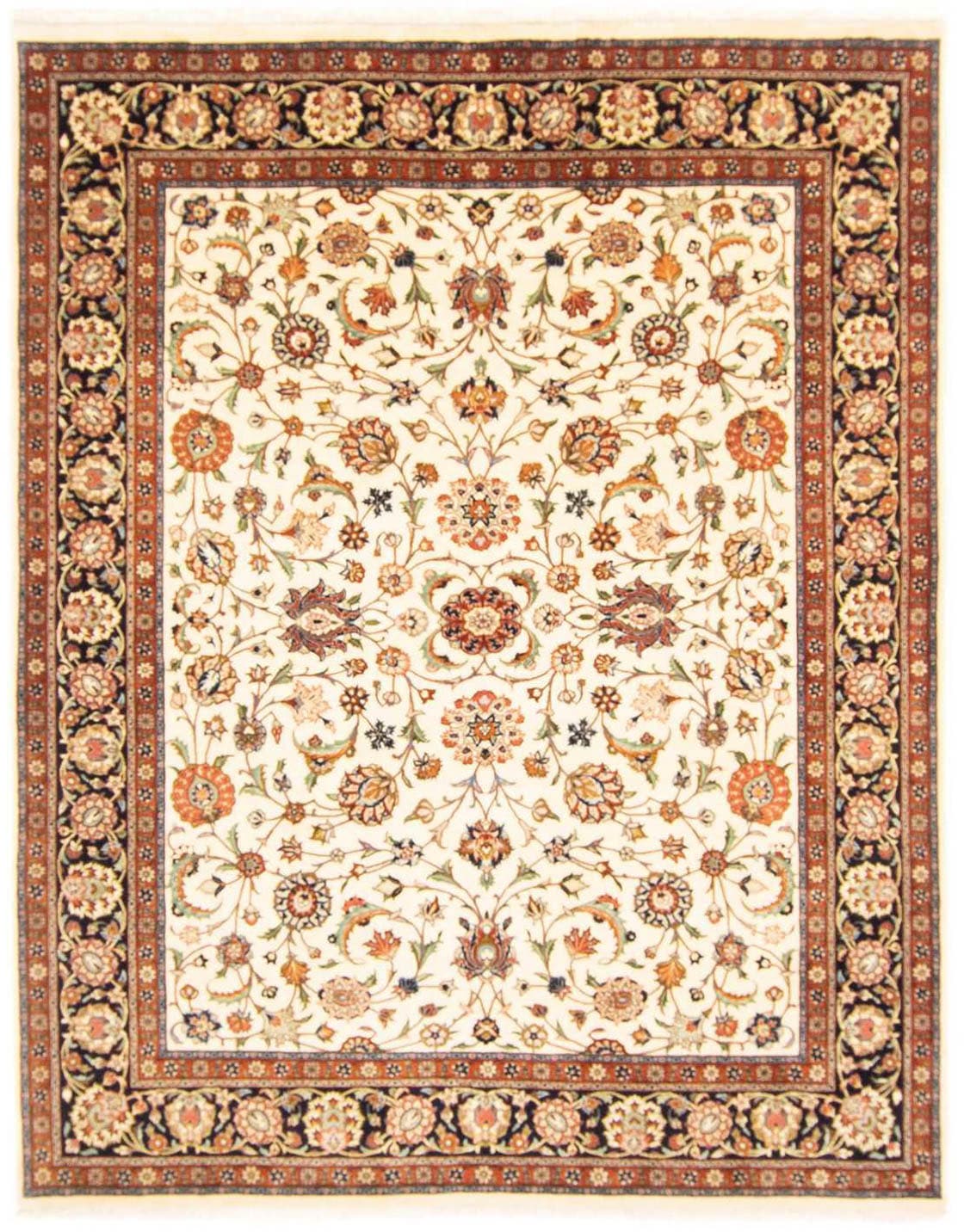 morgenland Wollteppich »Kaschmar Blumenmuster Blu scuro 298 x 200 cm«, rech günstig online kaufen