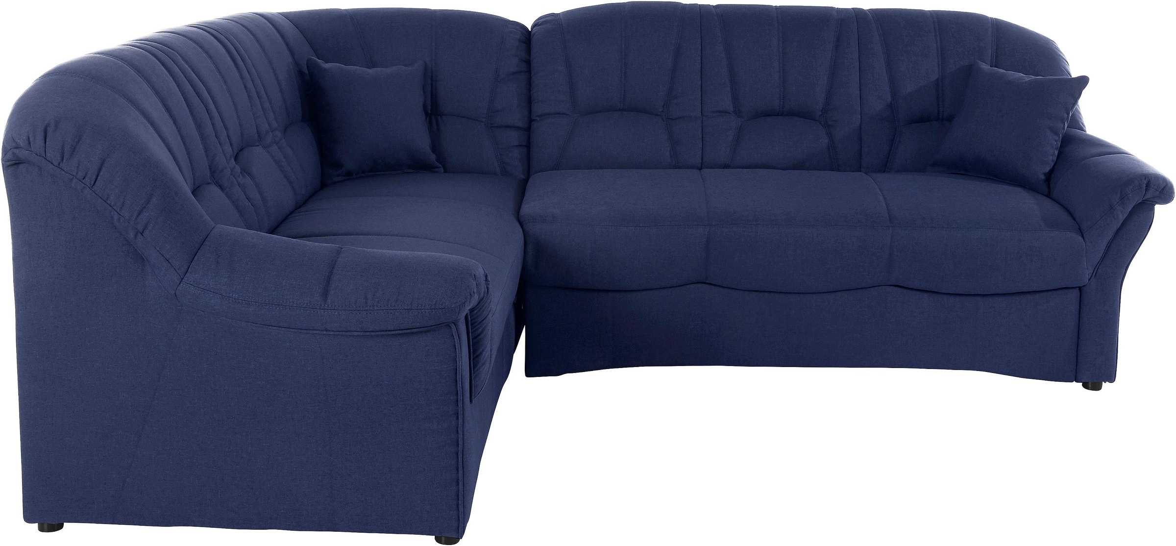 DOMO collection Ecksofa »Bahia, zeitlos und elegant, bequeme Armlehnen, L-Form«, wahlweise mit Bettfunktion