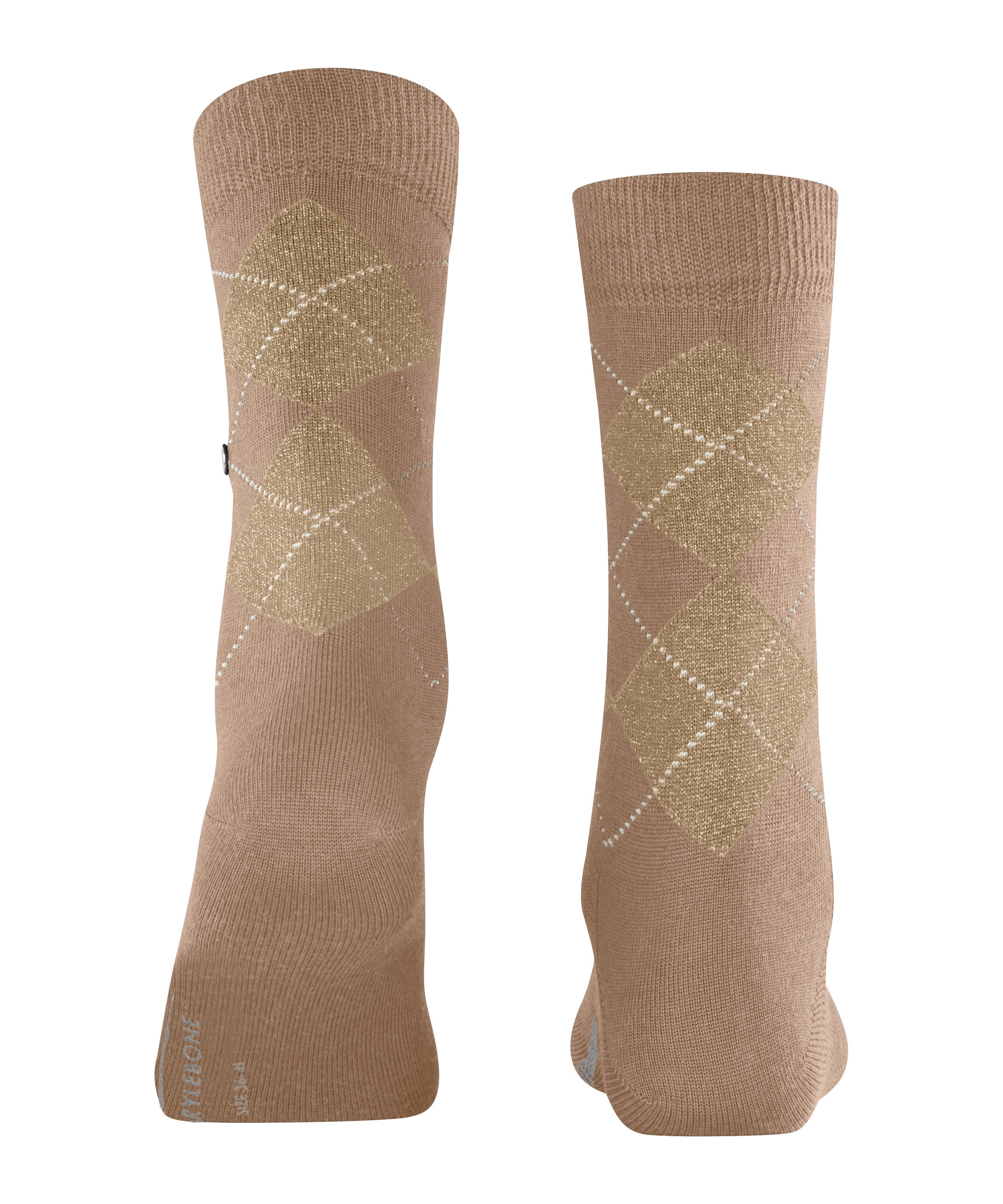 Burlington Socken »Marylebone Glitter« Einheitsgröße 36-41, Argyle-Muster, Lurex-Fäden, wärmend