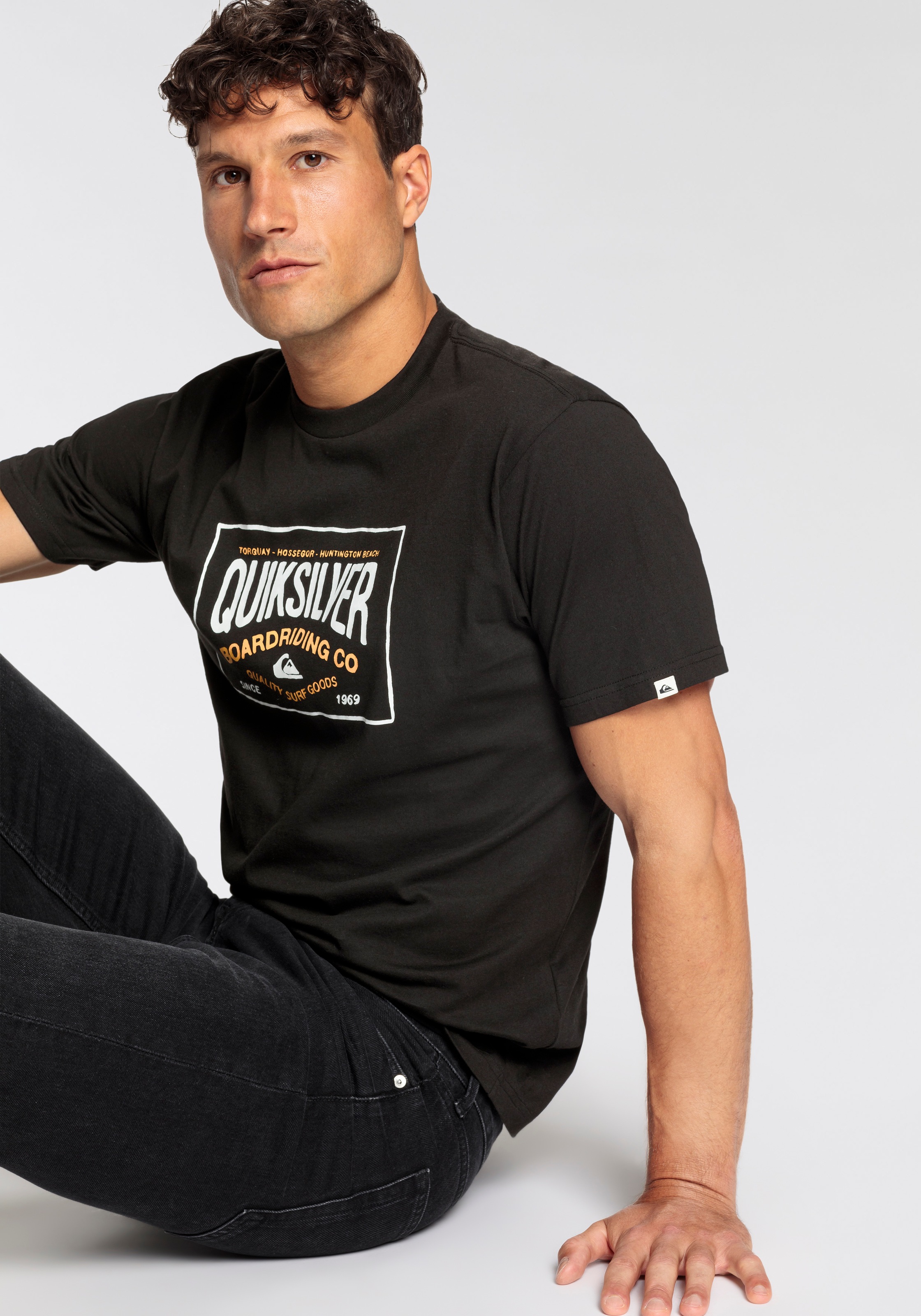 Quiksilver T-Shirt »CIRCLE CORNER SHORT SLEEVE TEE PACK YM« Packung, Doppelpack, 2 Stk.