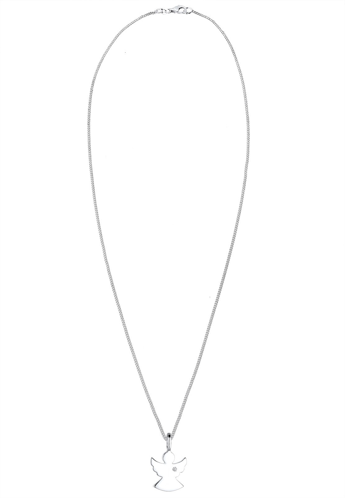 Elli DIAMONDS Collierkettchen »Engel Diamant Weiß Brillantschliff (0.015ct) 925 Sterling Silber«