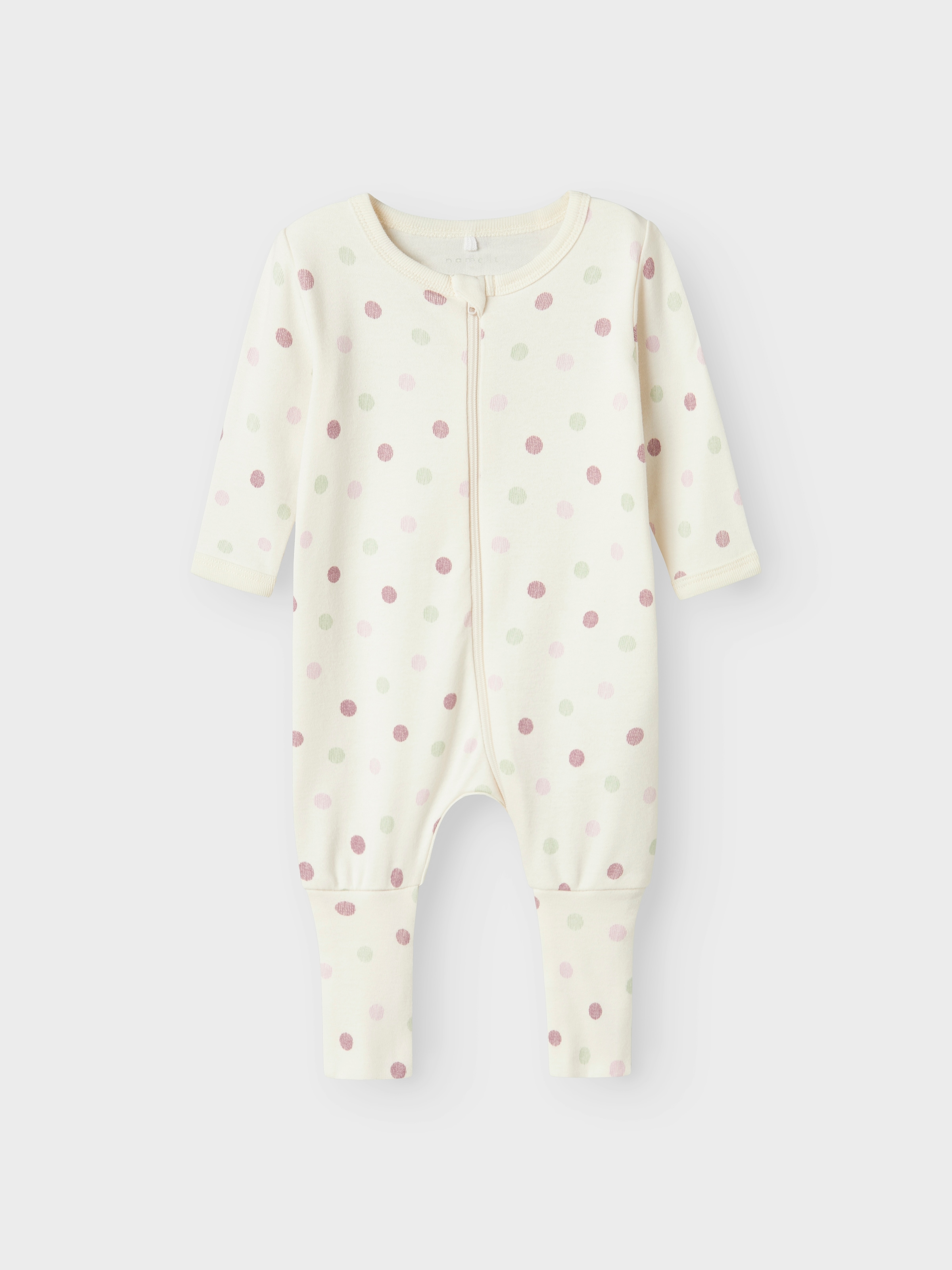Name It Schlafanzug »NBFNIGHTSUIT 2P ZIP FF JET DOT NOOS« Packung, 2 tlg.