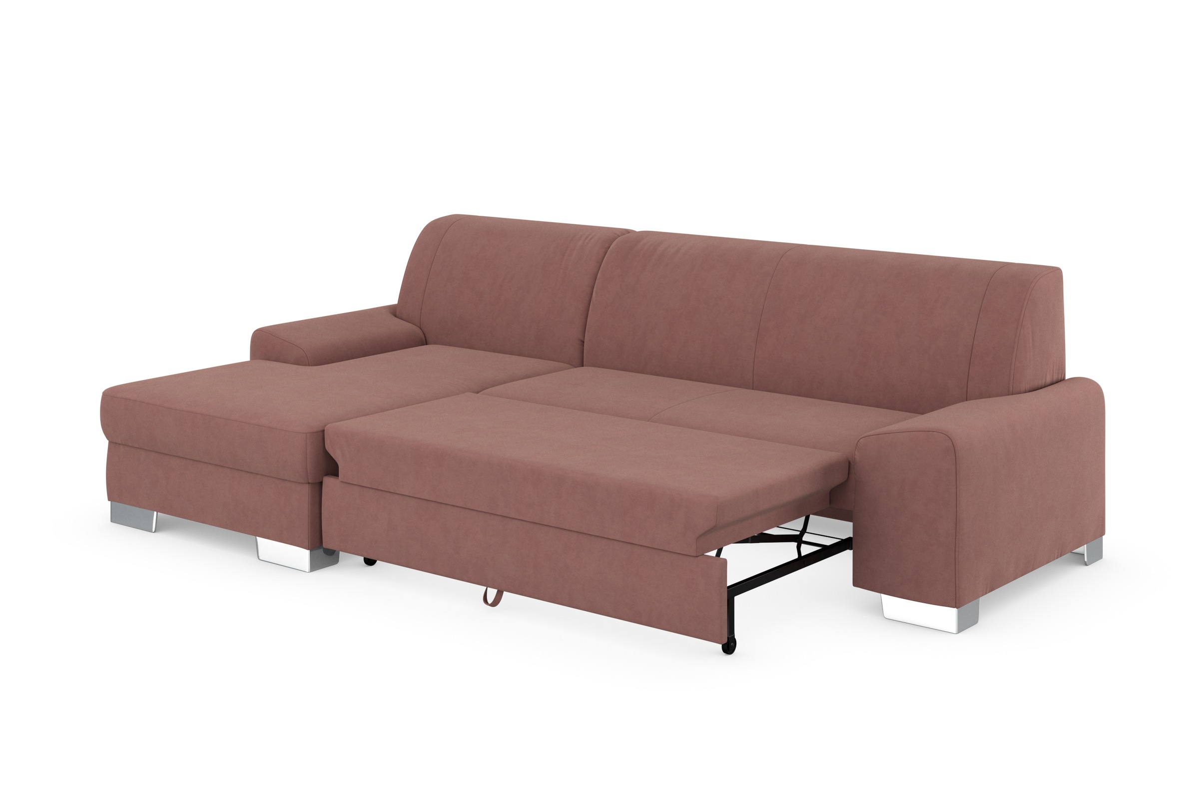 DOMO collection Ecksofa »Anzio L-Form«, wahlweise mit Bettfunktion und Federkern