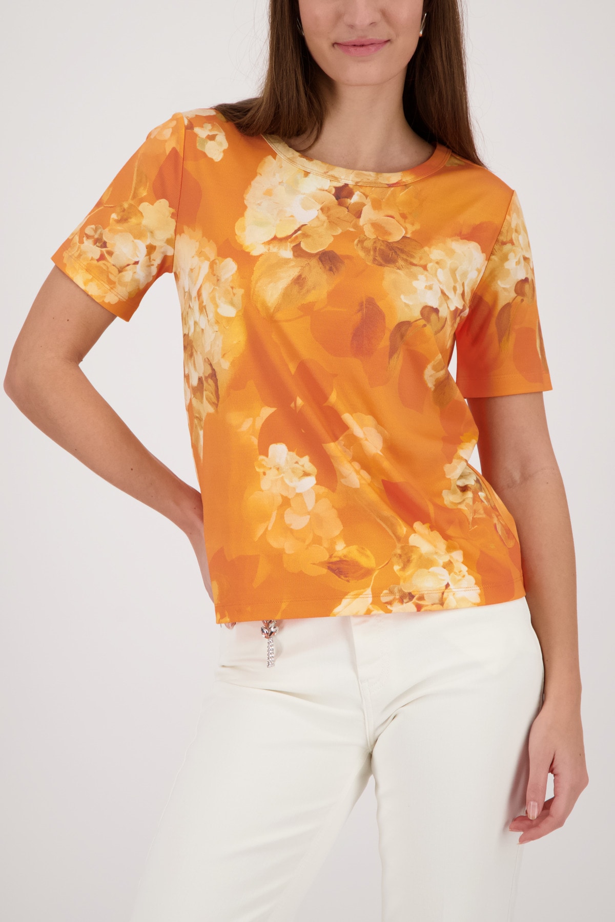 Monari T-Shirt »Blume allover« Regular fit mit Blumenmuster