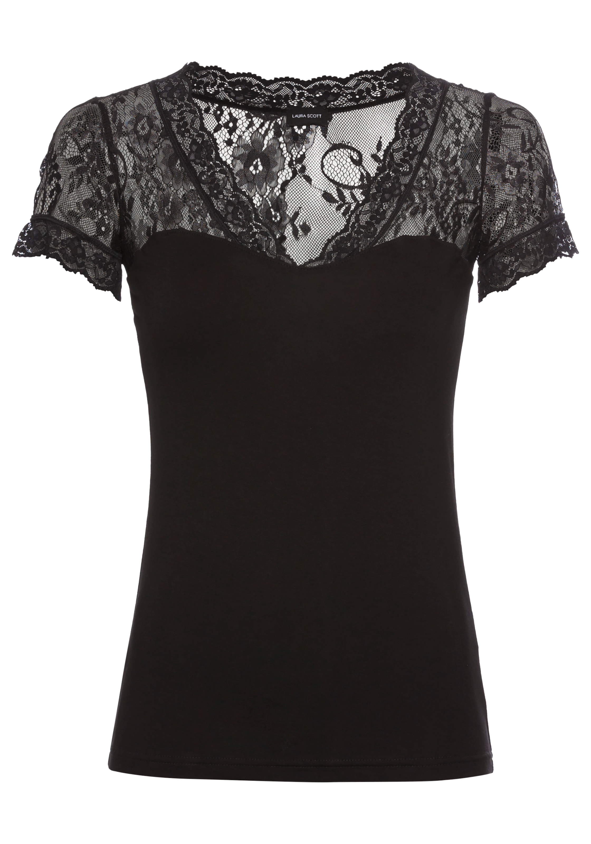 Laura Scott Spitzenshirt im Lingerie-Look