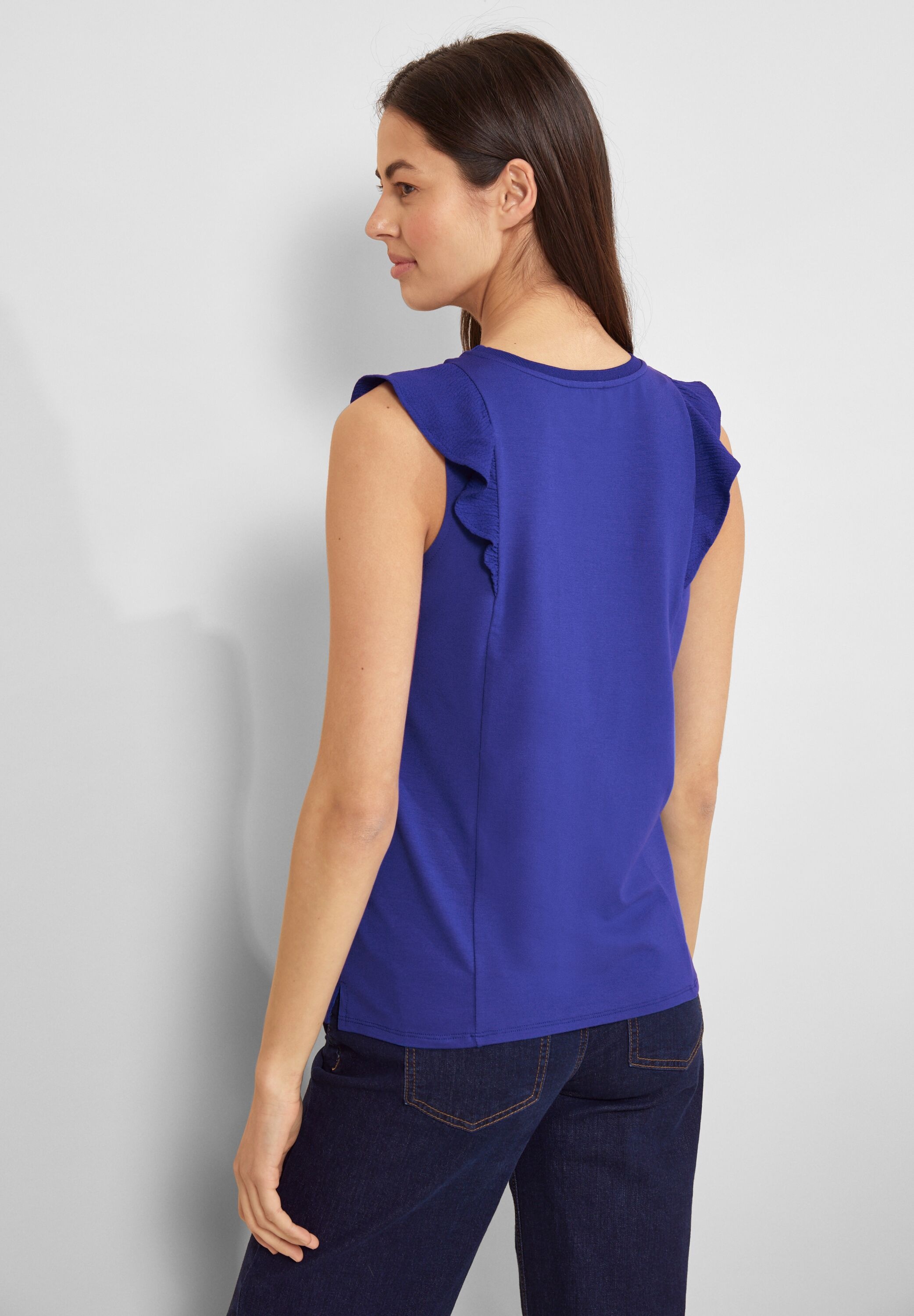 STREET ONE Rüschentop mit Volant an den Ärmeln