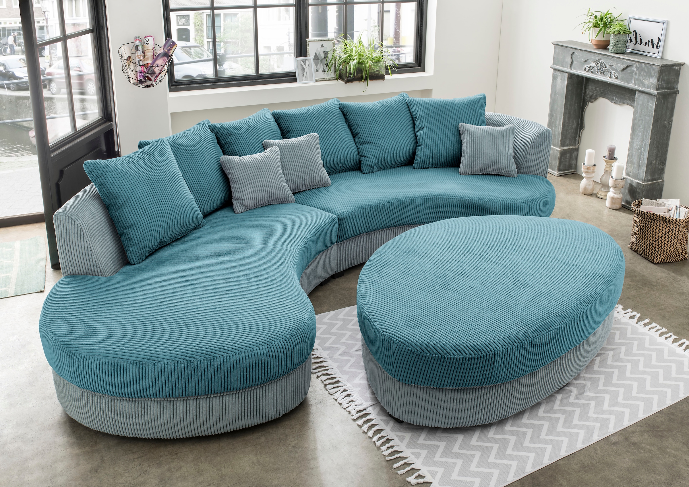 Home affaire Ecksofa »Limoncello organische Formensprache, OTTOs Choice, L- günstig online kaufen