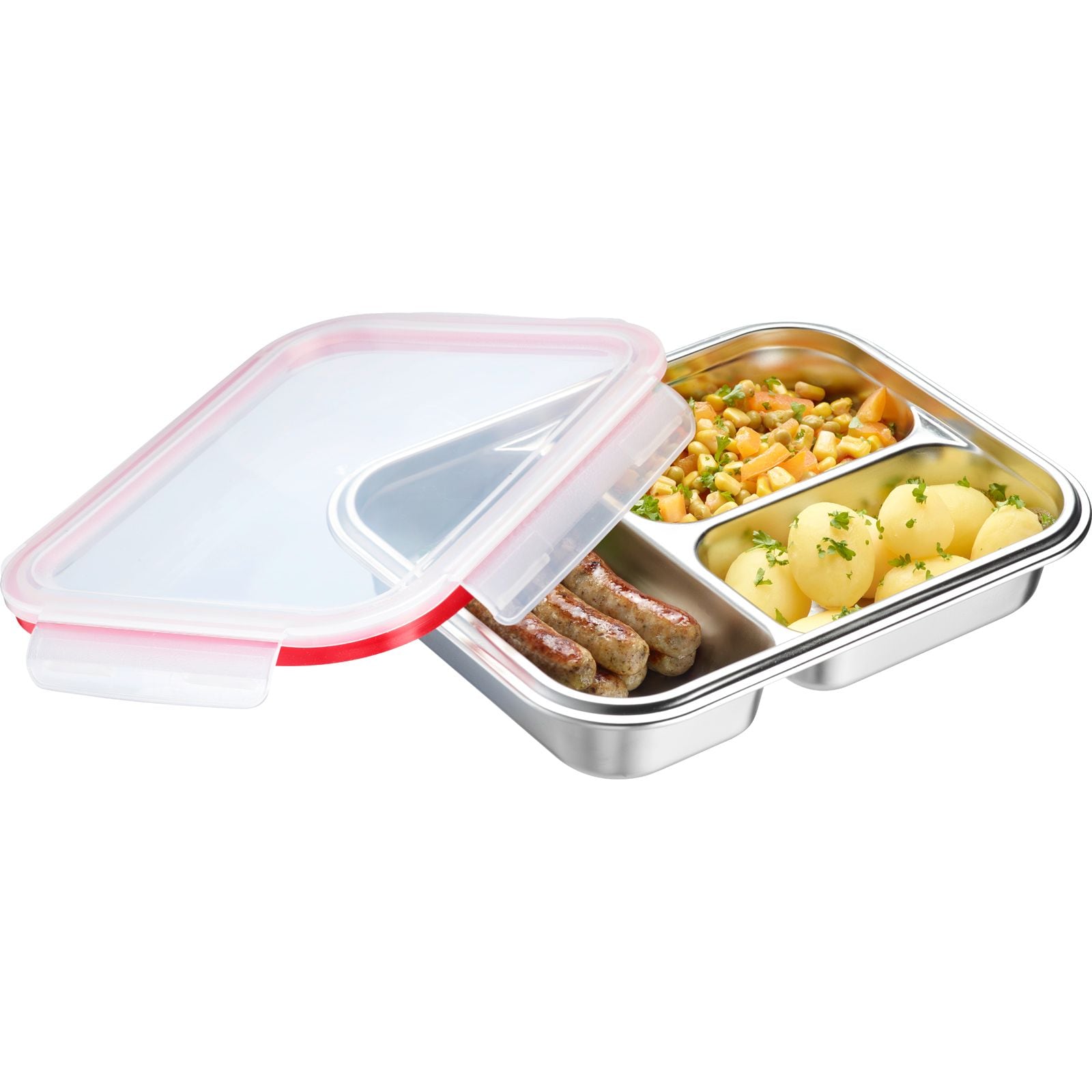WESTMARK Lunchbox »Edelstahl Lunch Box/ Frischhaltedose, geteilt, 280 + 280 + 4« Made in Germany, 5 Jahre Garantie