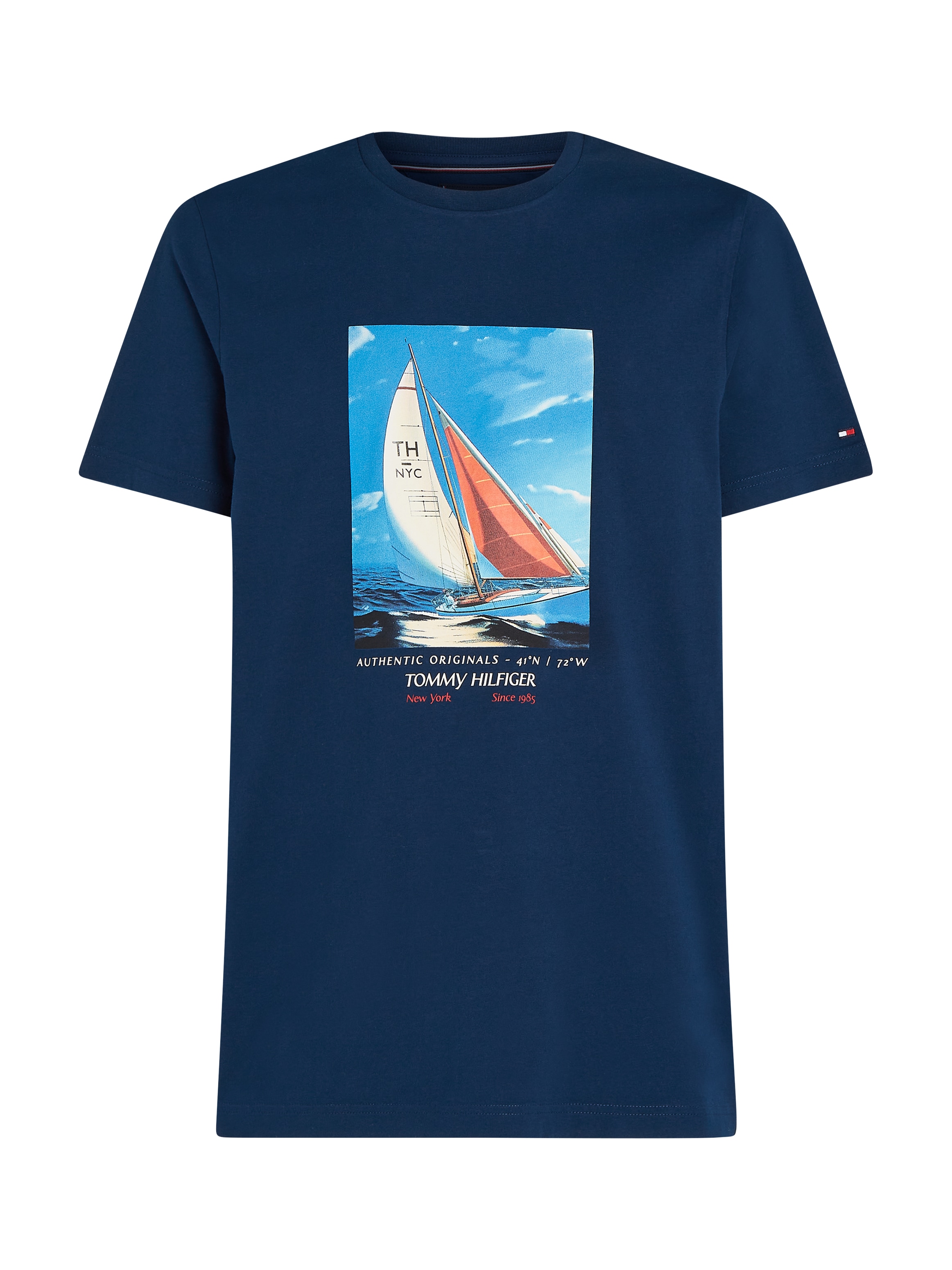 Tommy Hilfiger T-Shirt »HILFIGER COLOR PHOTO PRINT TEE«, mit modischem Print