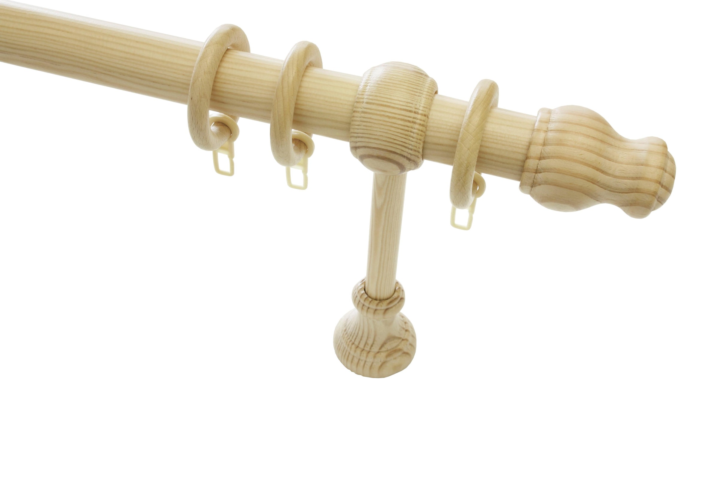 GARDINIA Gardinenstange »Set Holz« Ø 28 mm 1 läufig-läufig Fixmaß 1-Lauf günstig online kaufen