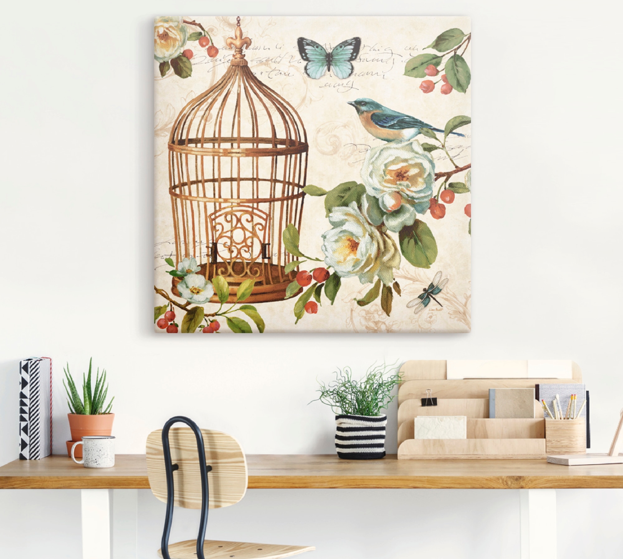 Artland Wandbild als ein bestellen St.), »Frei Vogel Poster auf (1 Leinwandbild, Wandaufkleber Größen Arrangements, Raten wie II«, in oder versch