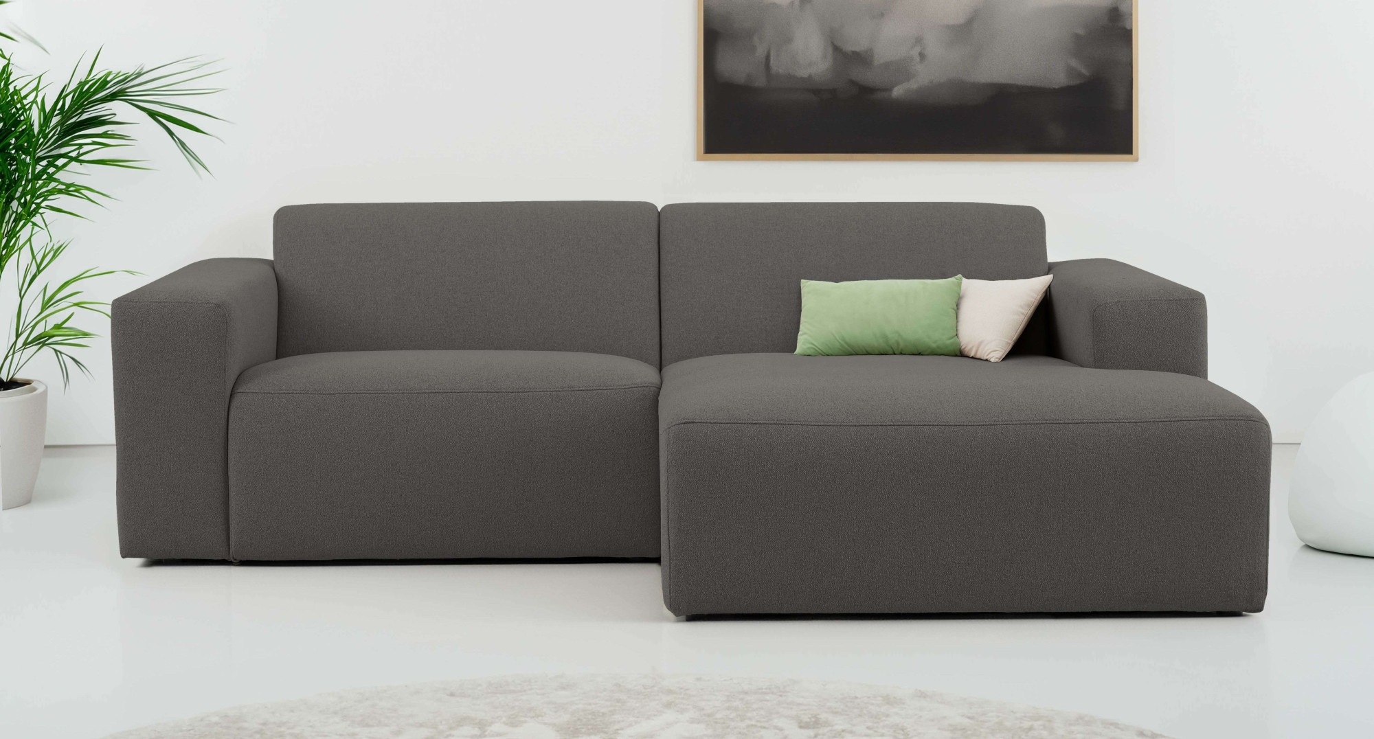 OTTO home Ecksofa »Koa, 228 cm, L-Form, Modulsofa in Cord, Chenille, Strukt günstig online kaufen