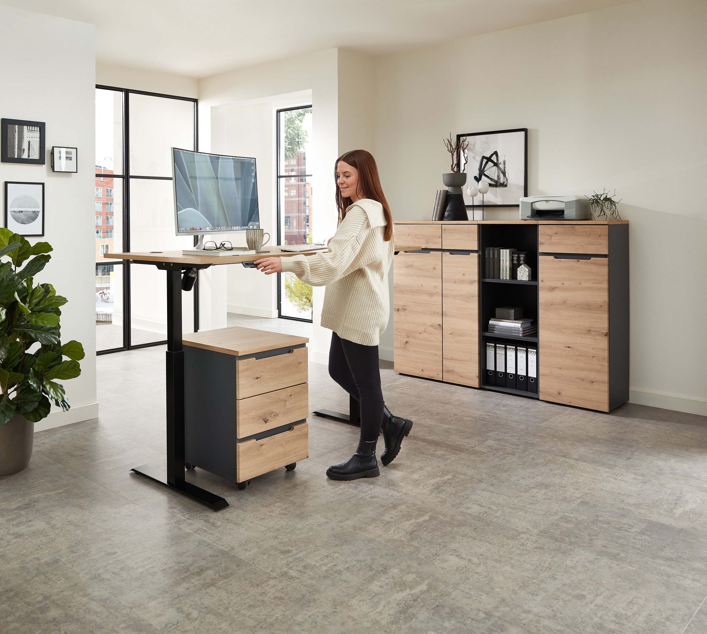 Innostyle Schreibtisch 1 Stk. tlg. günstig online kaufen