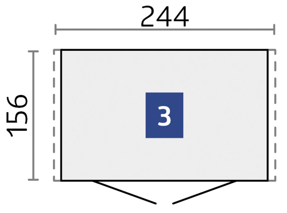 Biohort Gerätehaus »Europa Gr. 3, verschiedene Farben« Qualitäts-Geräteschuppen aus Metall