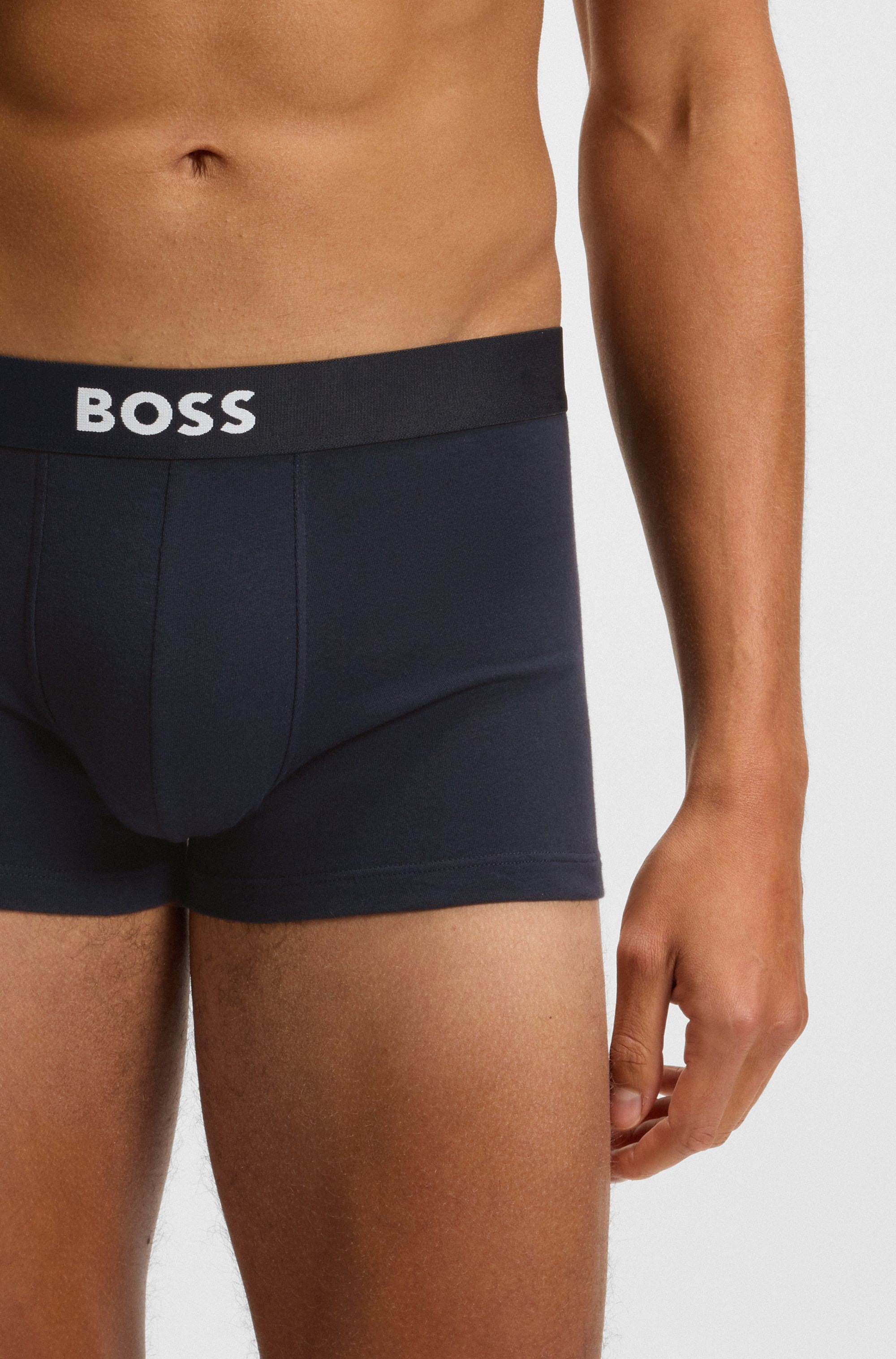 BOSS Trunk »3P Trunk BOSS ONE« mit unifarbenen Bund