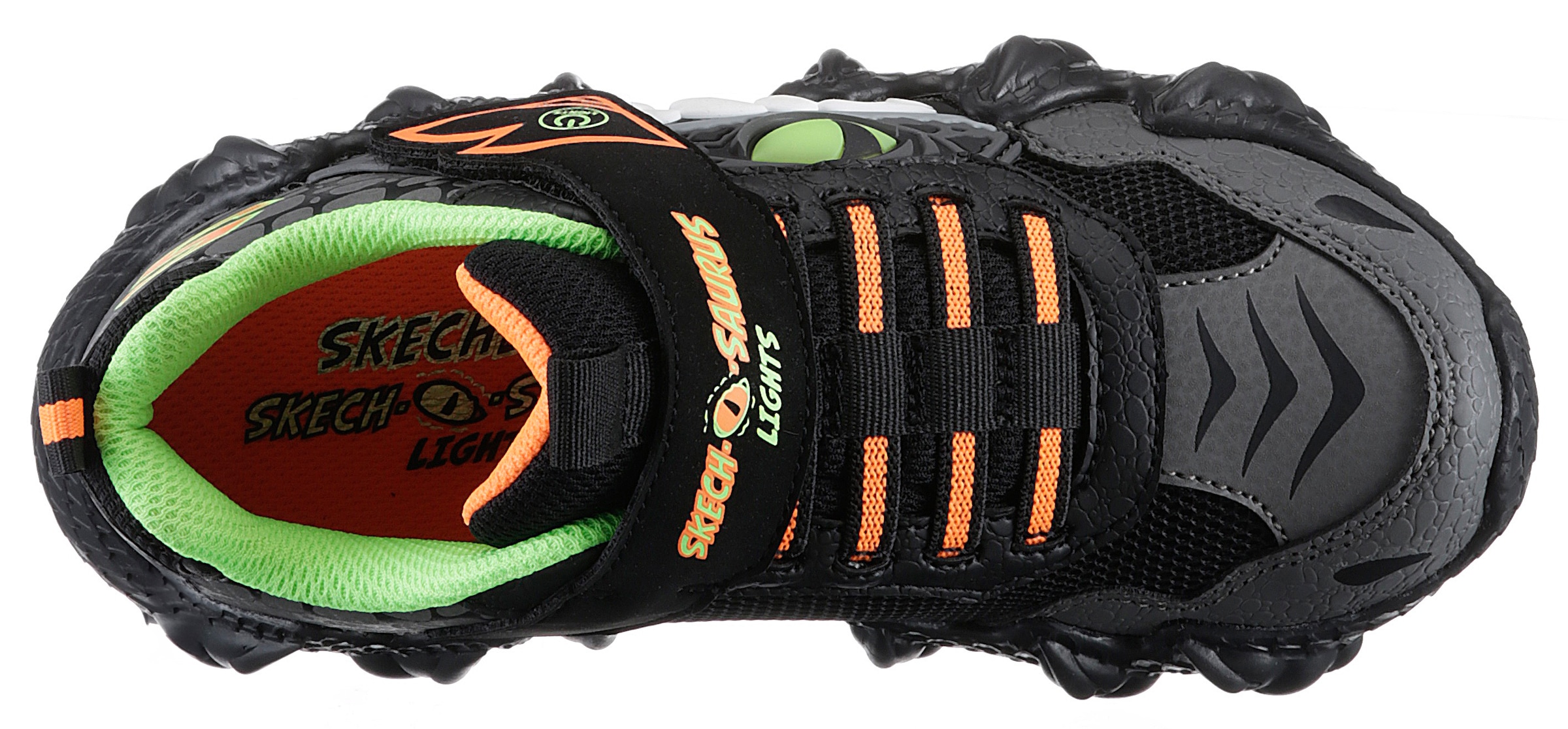 Skechers Sneaker »SKECH-O-SAURUS LIGHTS«, Blinkschuh, Trekkingschuh, Kindergartenschuh mit markanter Profilsohle