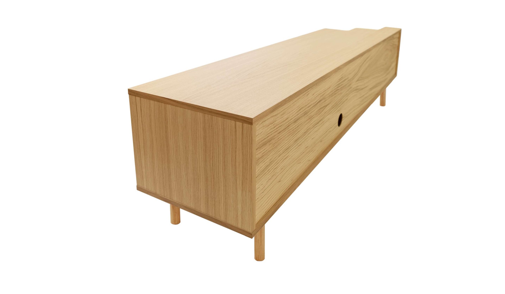 Woodman TV-Board »Shift«, mit Echtholzfurnier aus Eiche, Breite 189 cm, mit Push-to-Open