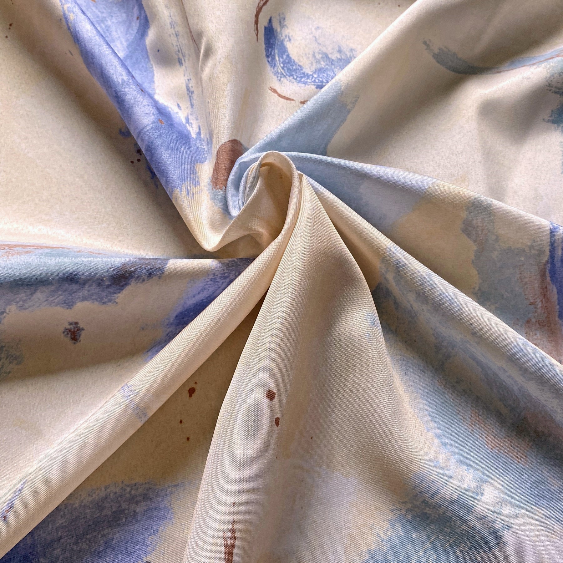 Weckbrodt Vorhang »Matteo«, (1 St.), Satin, bedruckt, leichte Qualität, mit Raffhalter, Gardine, Store