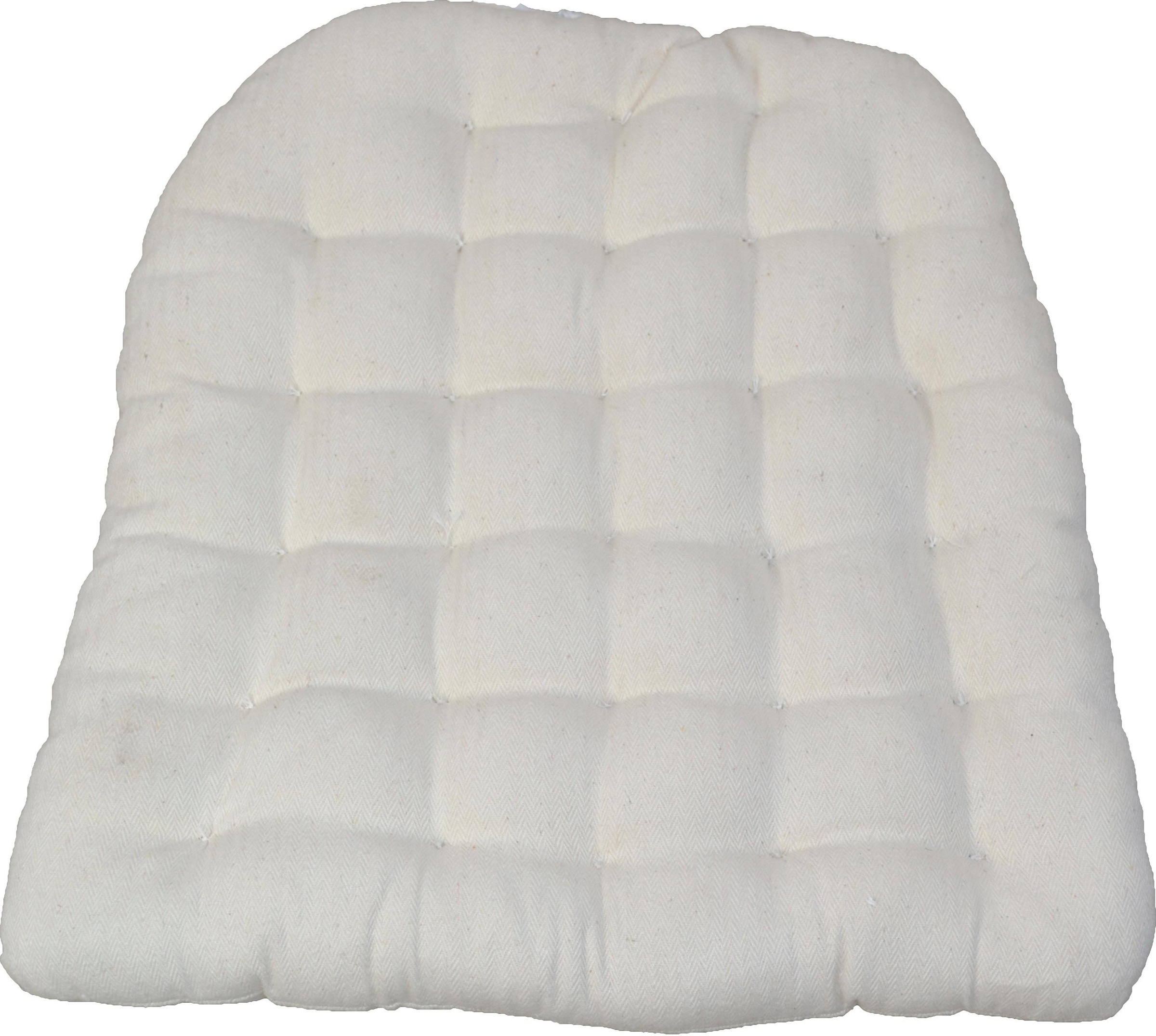 HOFMANN LIVING AND MORE Sitzkissen cremefarbener Stoffbezug weiß + unifarben Bezug: 100% Baumwolle B/L: 48 cm x 49 cm