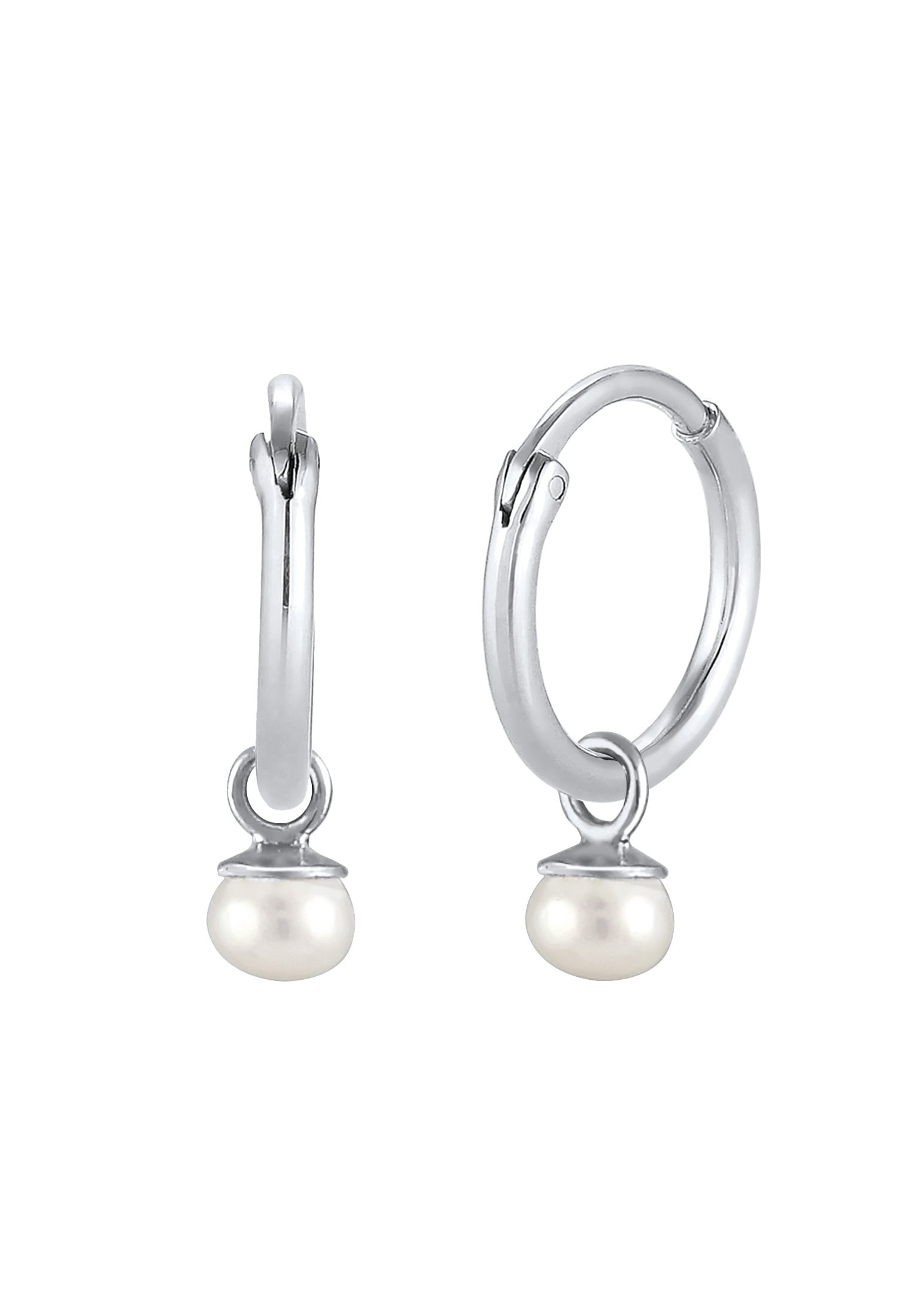 Online-Shop Einhänger »Creolen Silber« im Ohrhänger 925 Elli Süßwasserzuchtperle Premium Paar kaufen