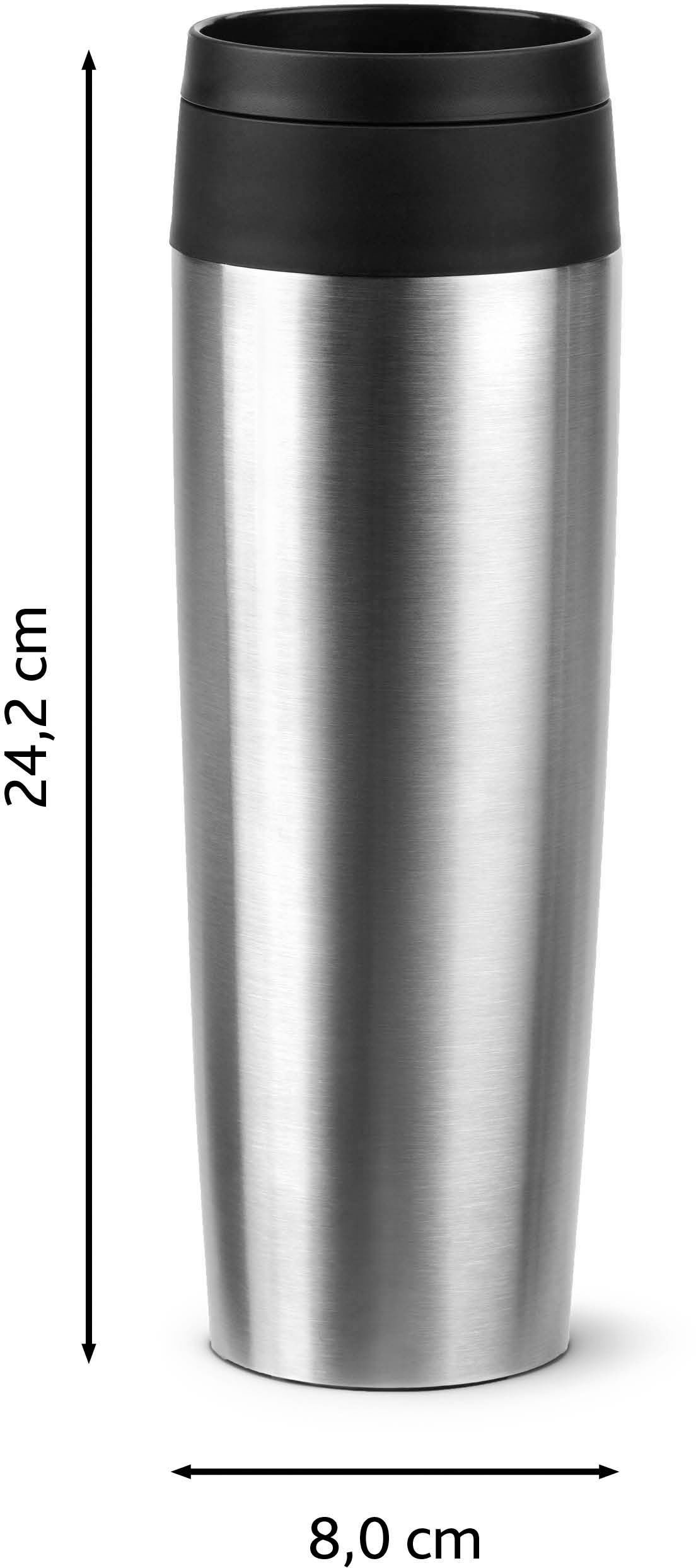 Emsa Thermobecher »Travel Mug Classic, mit 360°-Trinköffnung«, 4h heiß, 8h kalt - 360 ml / 6h heiß, 12h kalt - 500 ml, 100% dicht