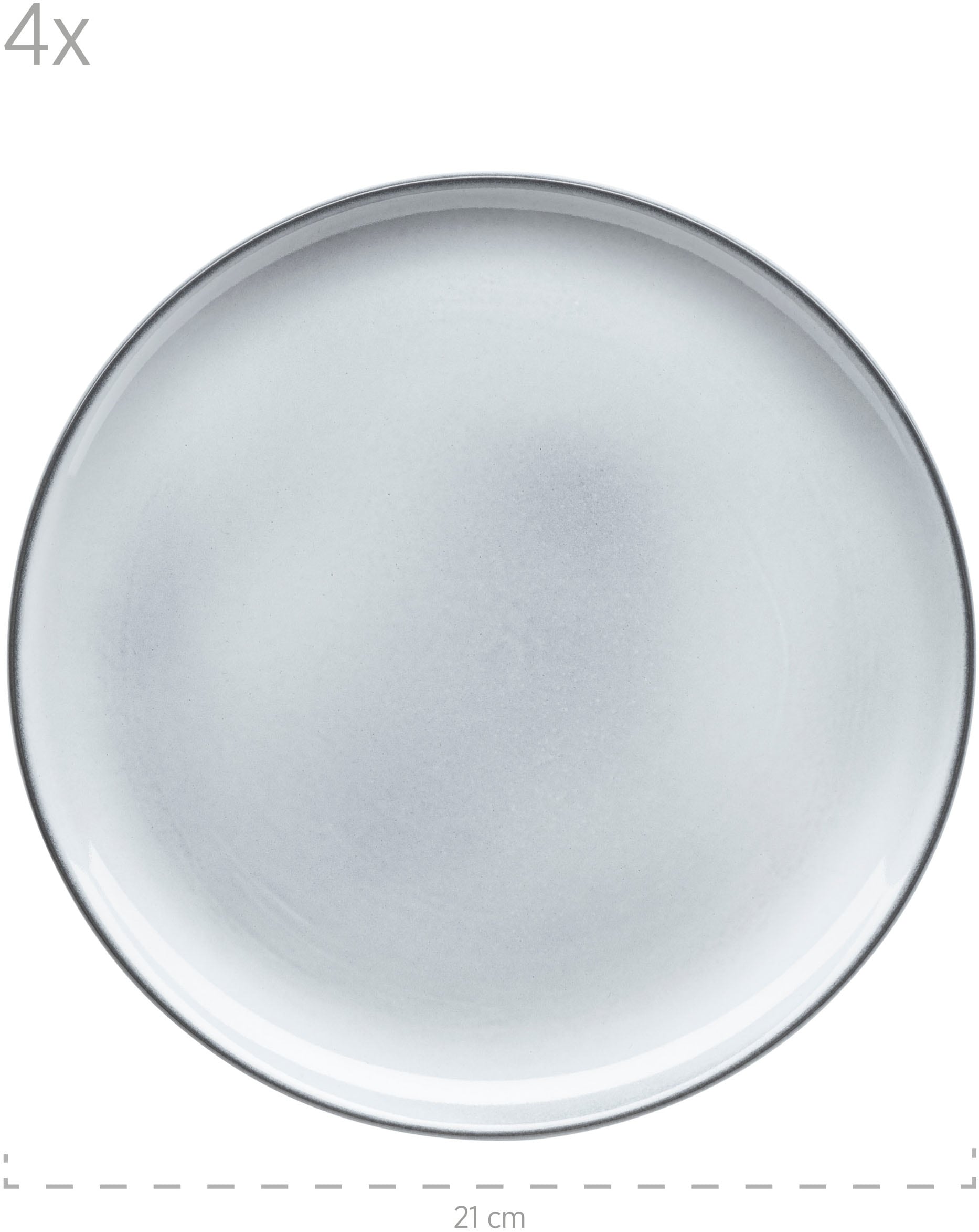 MÄSER Frühstücks-Geschirrset »LIVIO, Frühstücks Set, Steinzeug« Geschirr-Set, Service