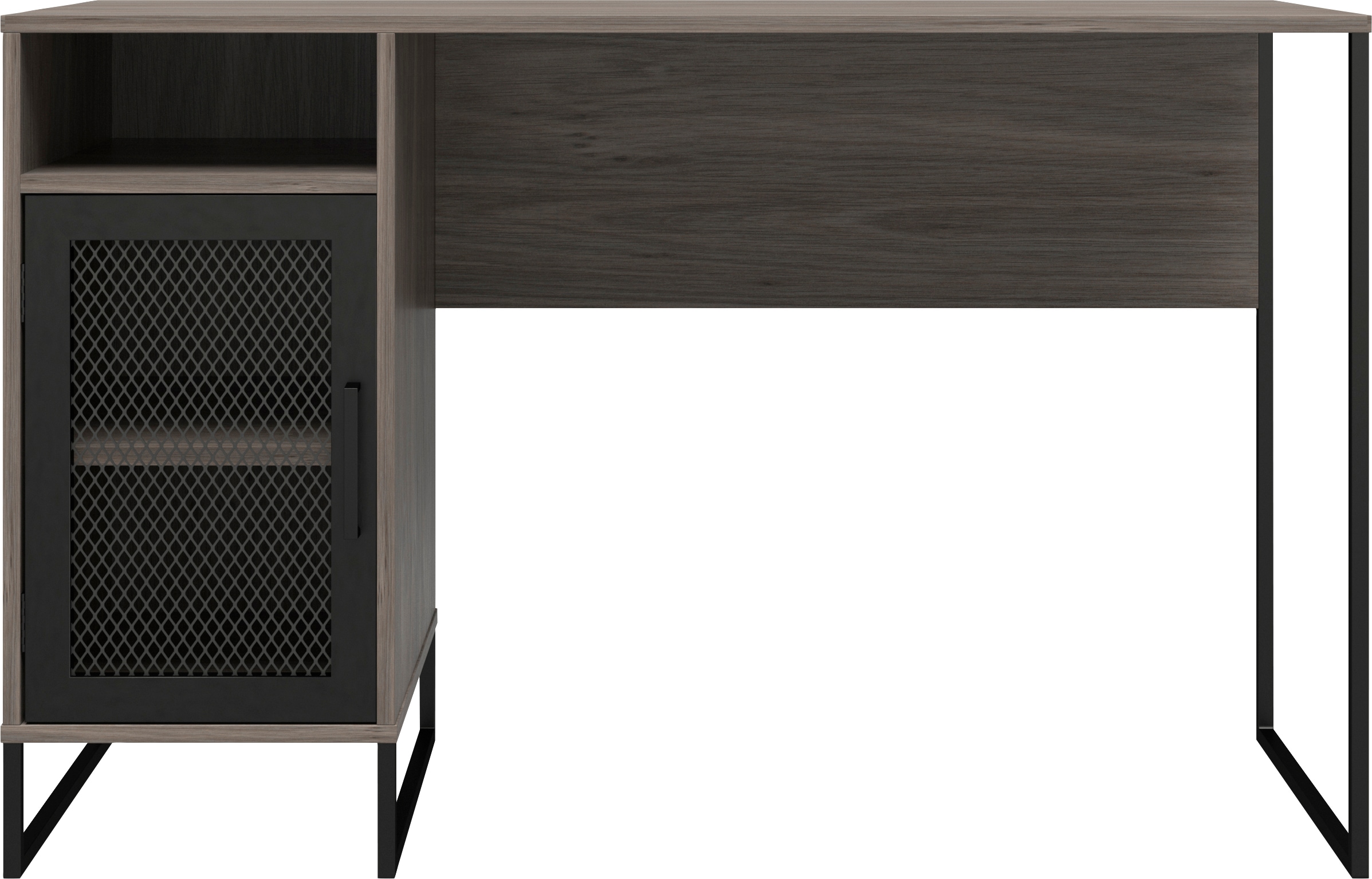 Dorel Home Schreibtisch »Purdue«, (1 St.), Tür mit Magnetverschluß, Gestell aus Metall, Höhe 76,5 cm