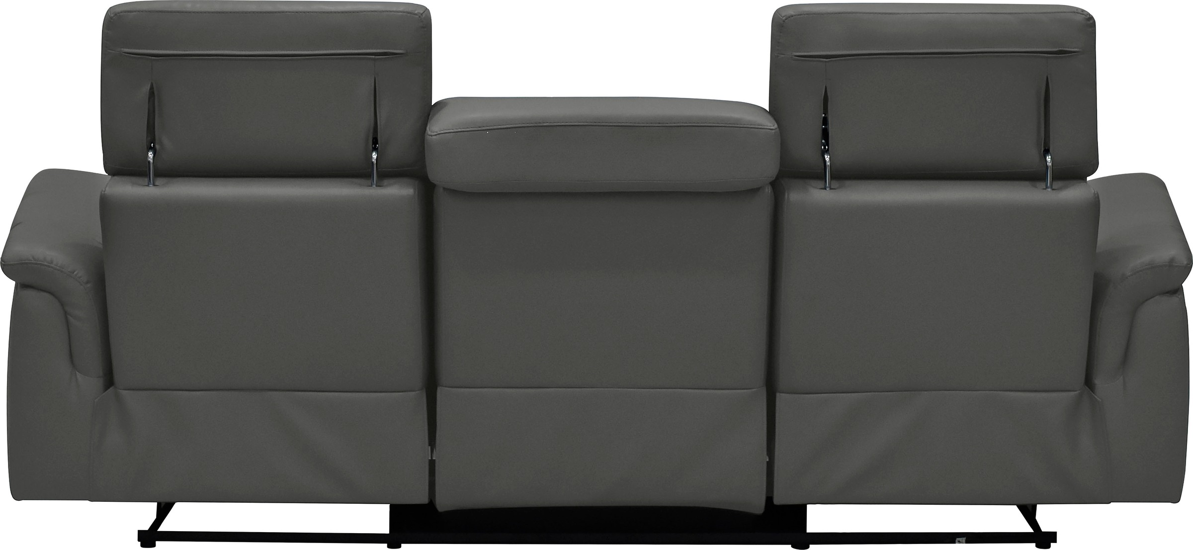Places of Style 3-Sitzer »Pareli 229cm, manuelle u. elektr. Relaxfunktion in 2 Sitzen«, USB, KT-Verstellung, LED Beleuchtung, in Echtleder, Kunstleder, Web