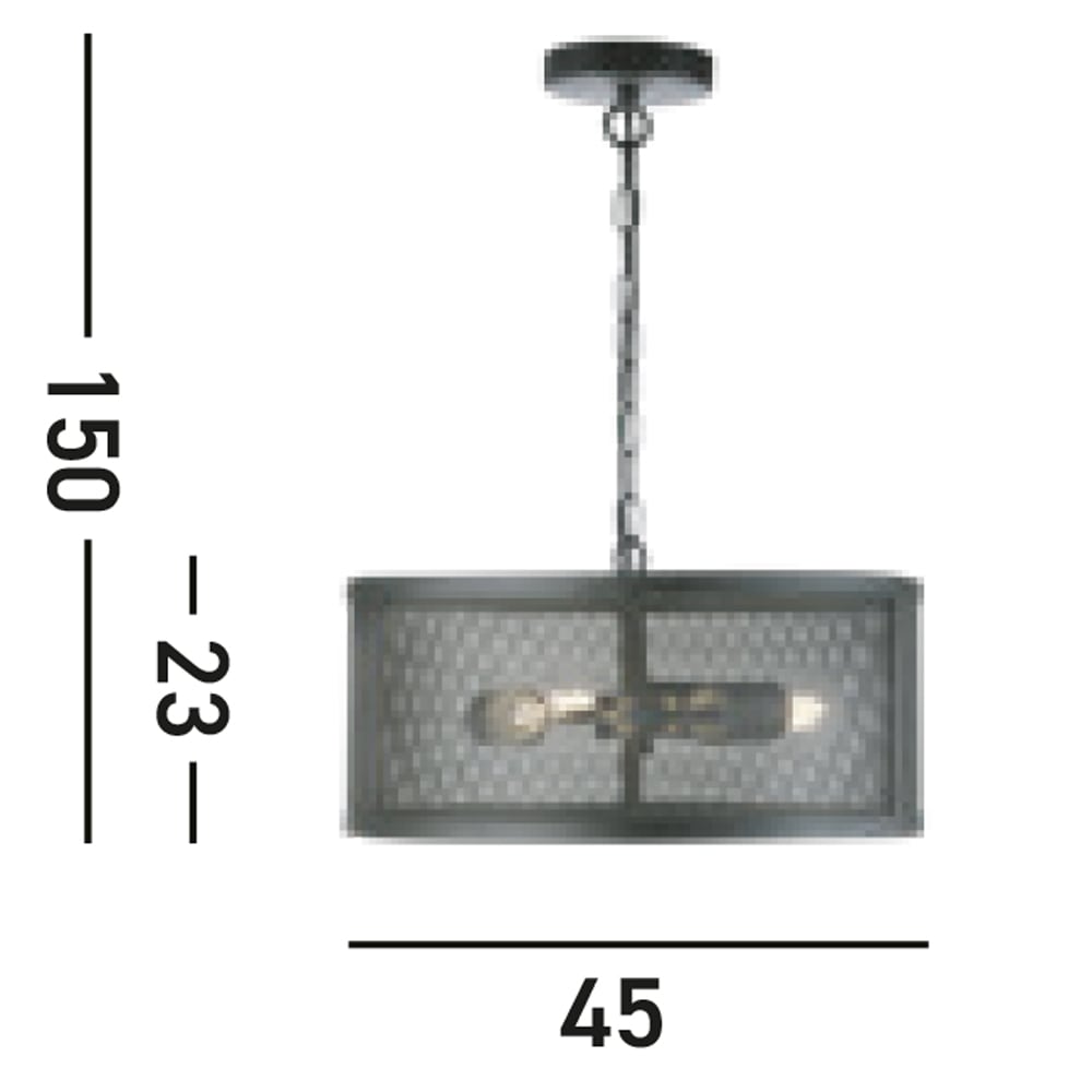 Searchlight Hängeleuchte »Fishnet 3Lt Pendant« E27 1 Stk.