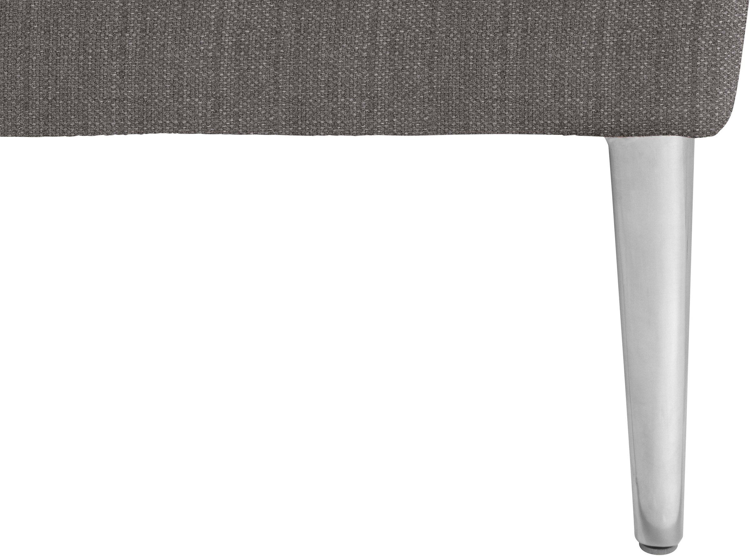 W.SCHILLIG Ecksofa »enjoy&MORE, Designsofa, elegant und bequem, L-Form«, mit Sitztiefenverstellung, Füße Chrom glänzend, Breite 310 cm