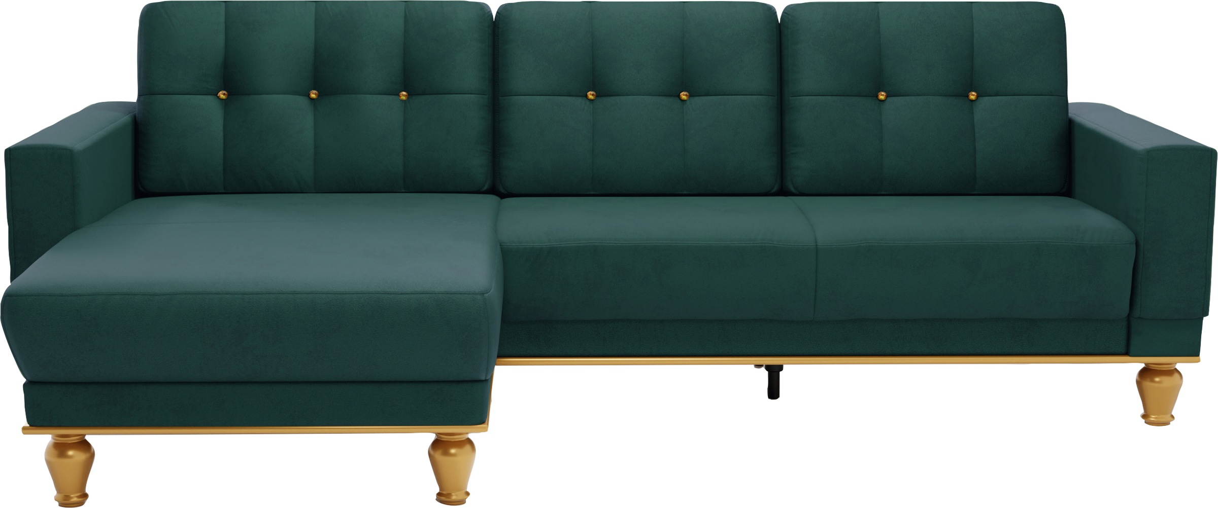 sit&more Ecksofa »Orient 5 L-Form« mit Strass-Stein, wahlweise mit Bettfunk günstig online kaufen