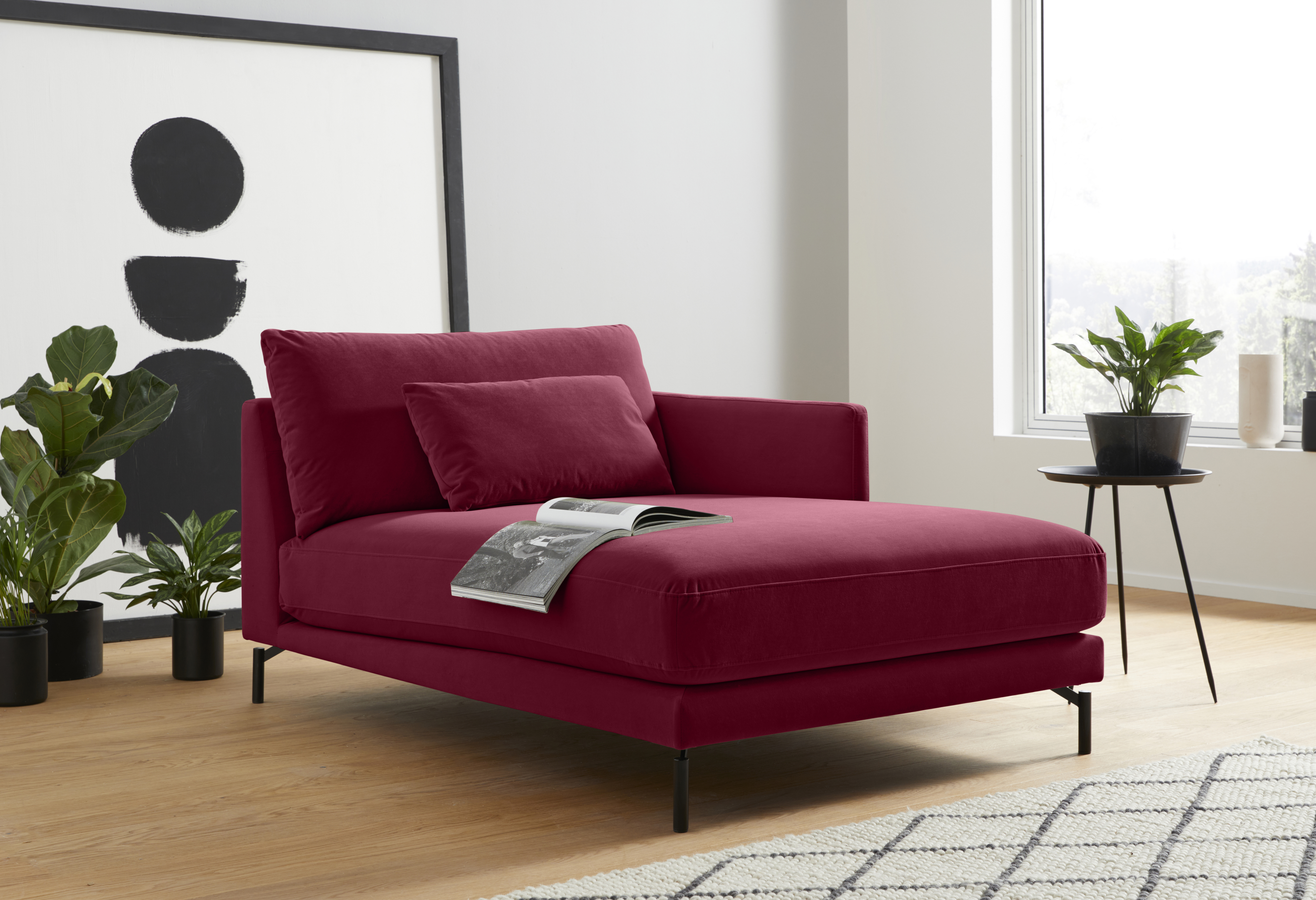 Chaiselongue »Tarek«, mit losen Rückenkissen