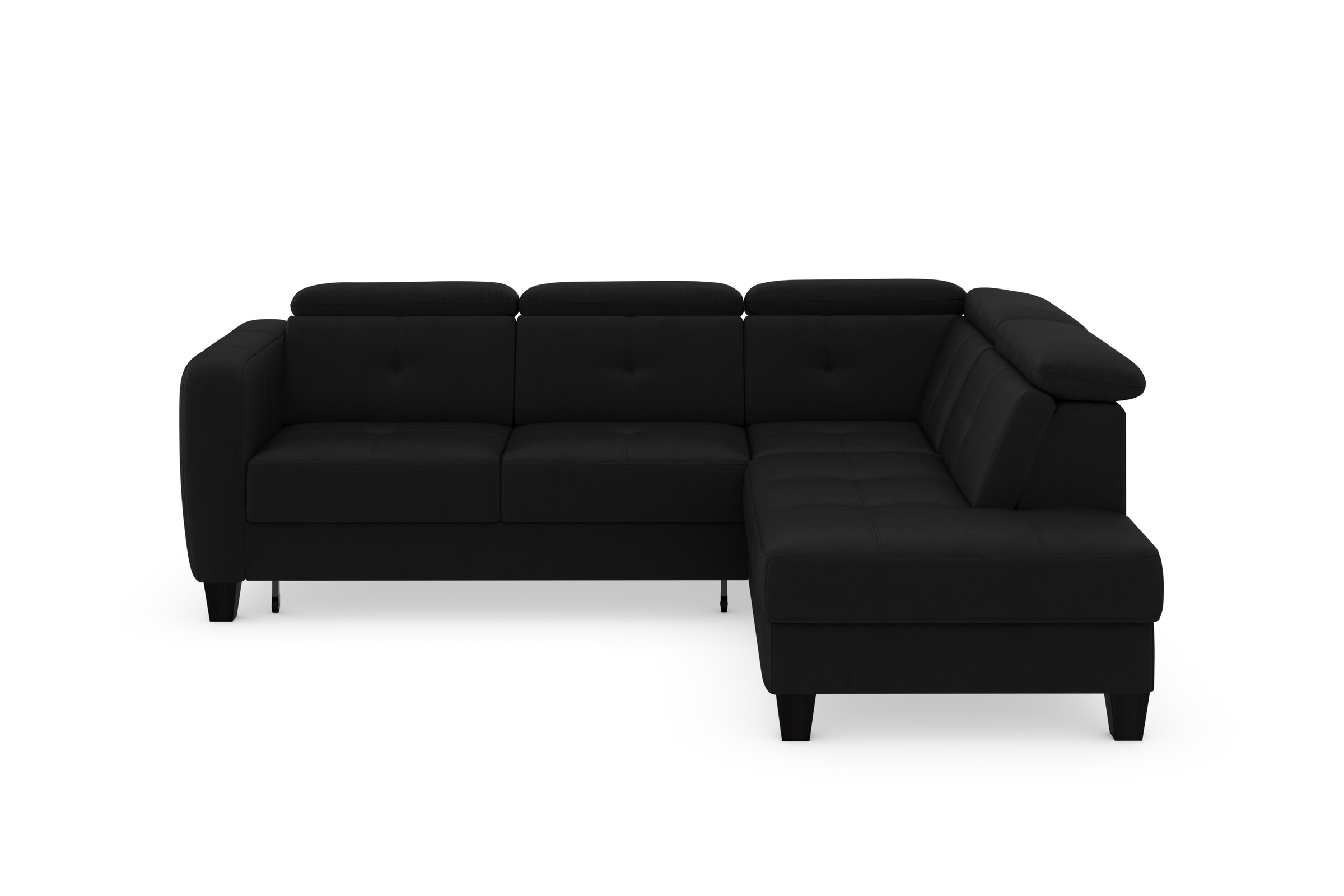 sit&more Ecksofa »Belluci L-Form«, inklusive Federkern, wahlweise mit Bettfunktion und Bettkasten