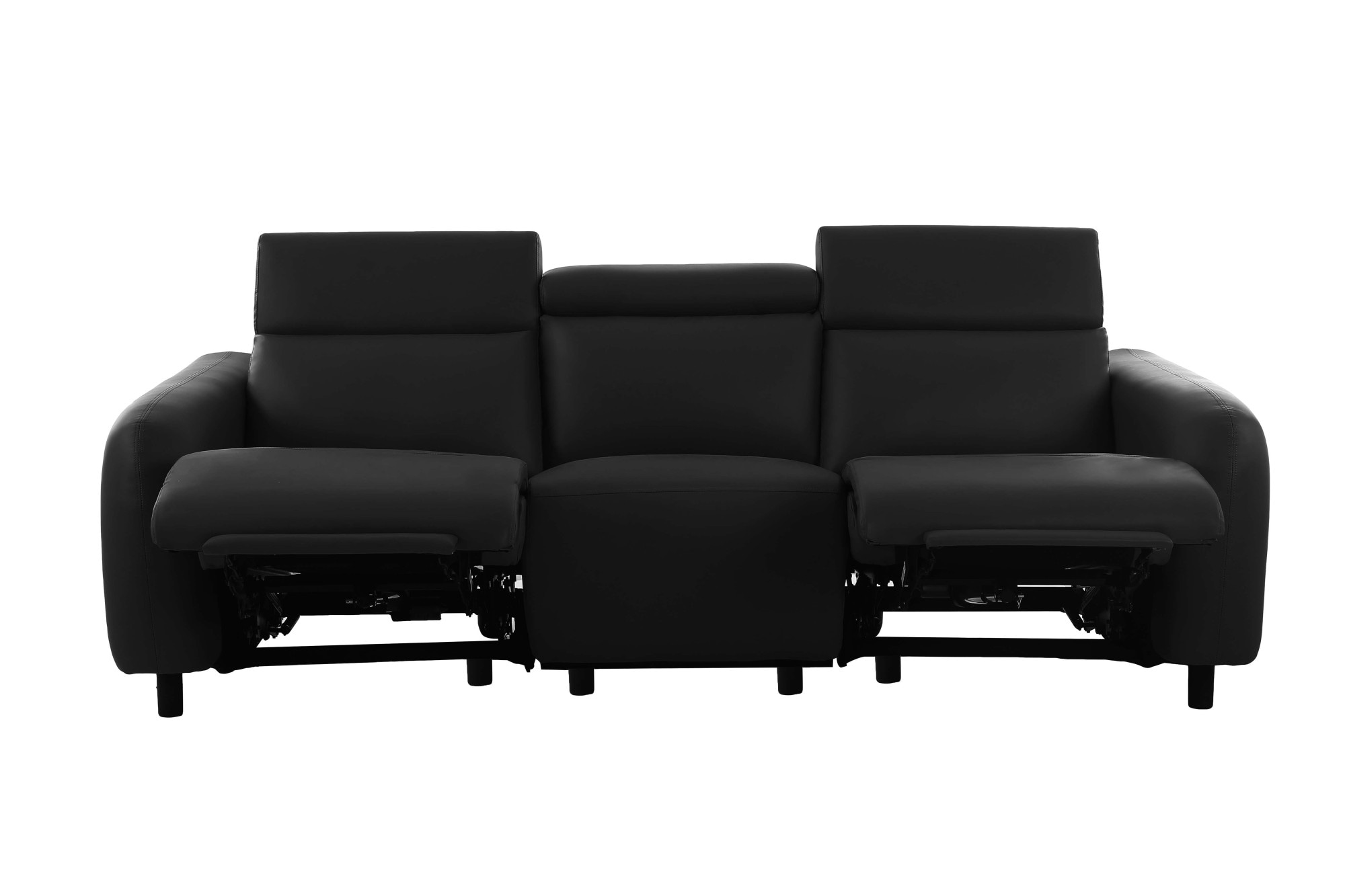 Home affaire 3-Sitzer »SKAANE Kunstleder, 229 cm, manuelle-u. elektrische Relaxfunktion«, Relax-Funktion in 2 Sitzen, Kopfteilverstellung, Federkernpolsterung