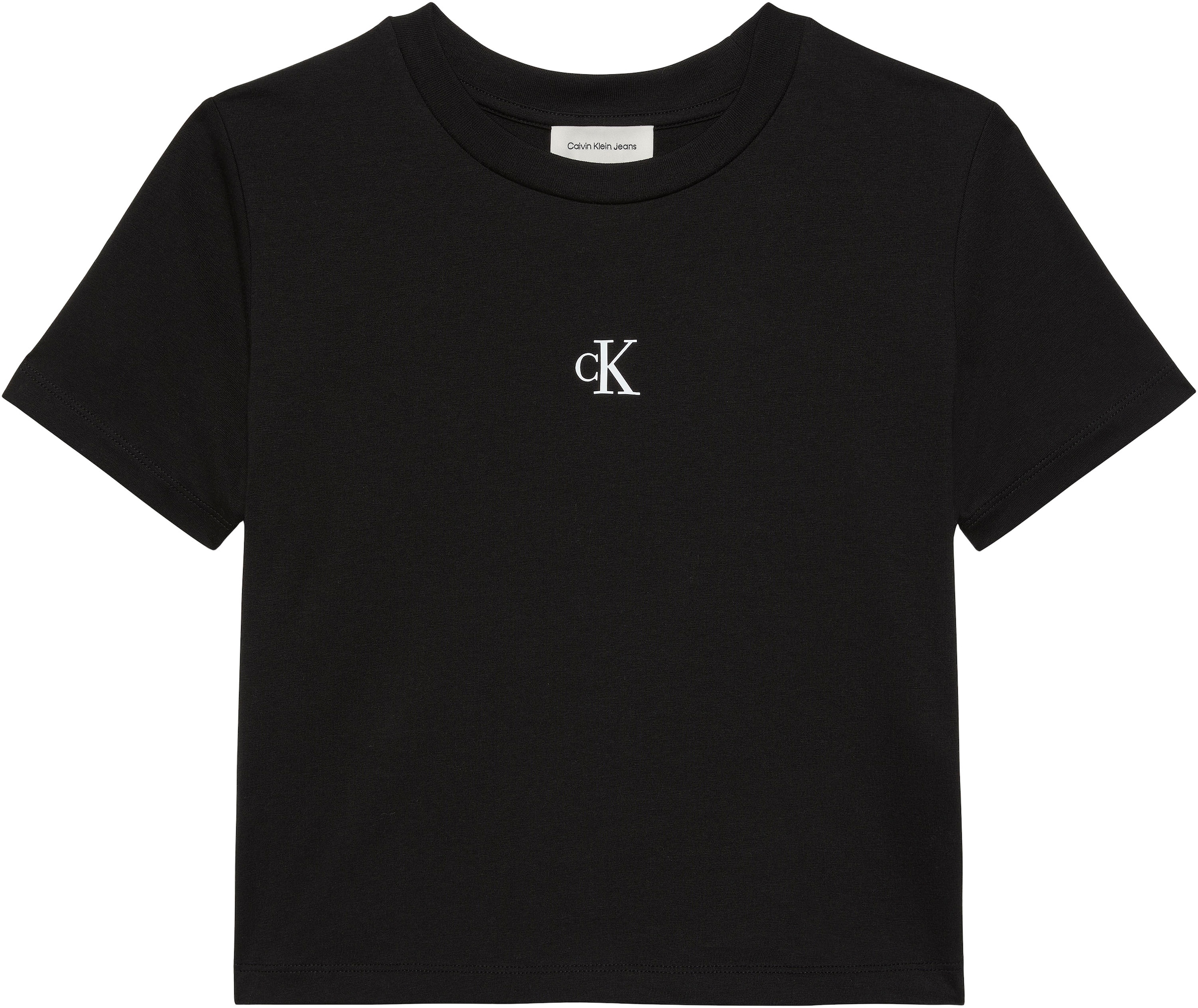 Calvin Klein Jeans T-Shirt »LOGO CROPPED TEE« Boxy fit mit Rundhalsausschnitt, mit Logoschriftzug