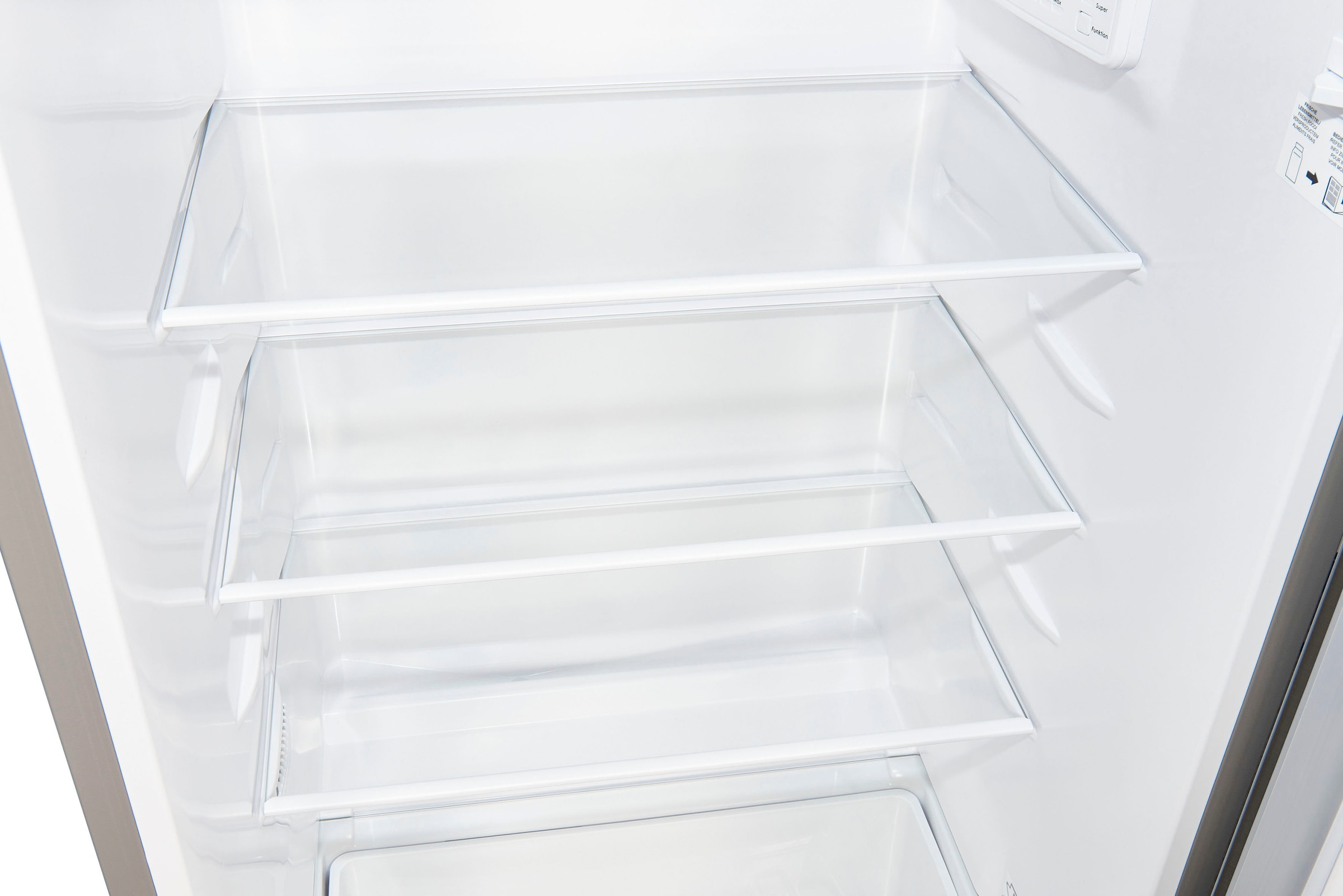 exquisit Kühlschrank »KS185-4-HE-040E inoxlook«, 190 L Volumen, Schnellgefrieren, 4 Sterne