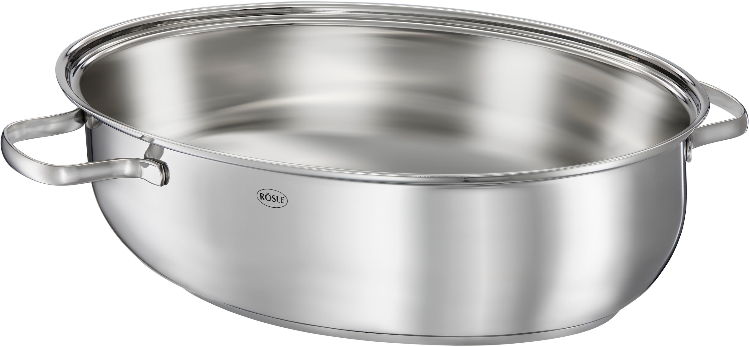 RÖSLE Bräter »ELEGANCE«, Edelstahl 18/10, spülmaschinen- und induktionsgeeignet, PTFE, 8 Liter