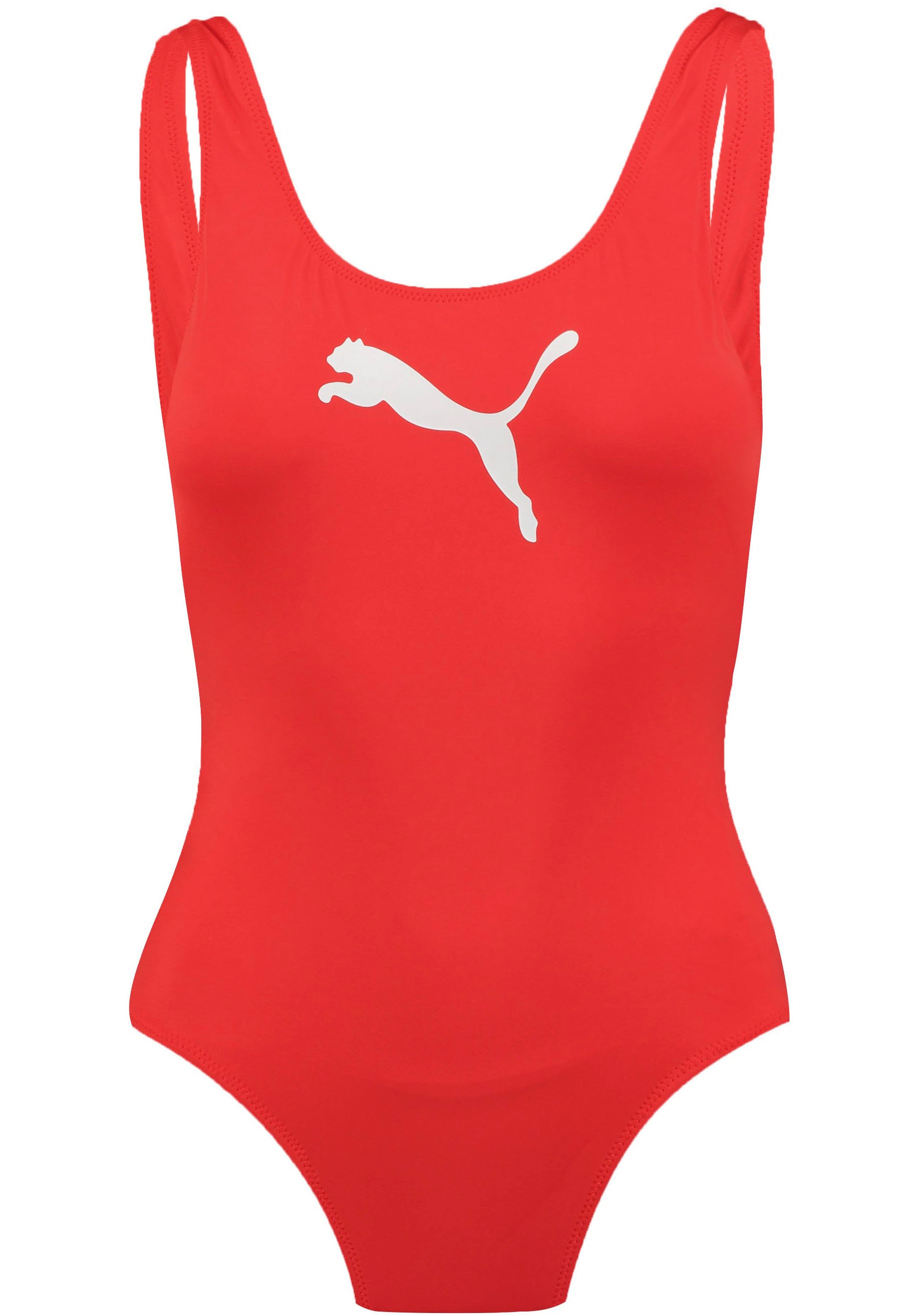 PUMA Badeanzug »PUMA SWIM WOMEN SWIMSUIT«, mit Logoprint vorn