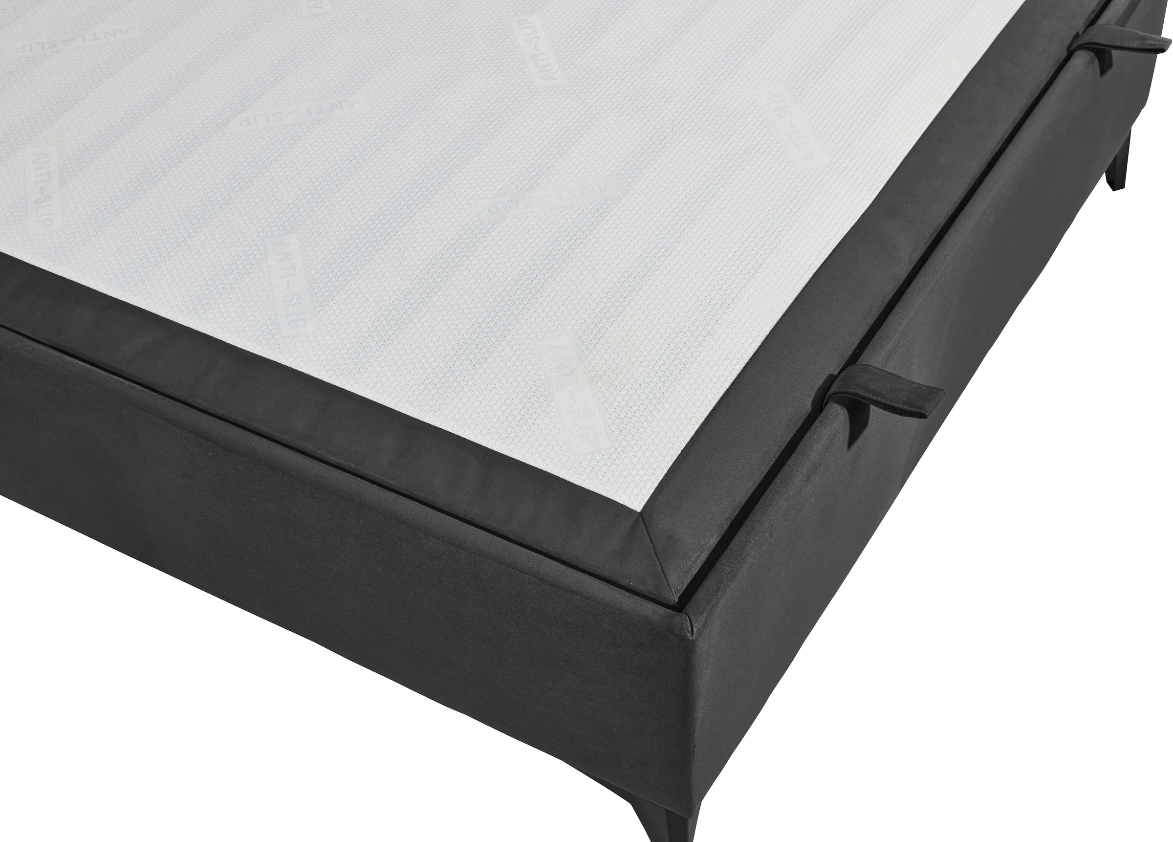 ED EXCITING DESIGN Boxbett »Monroe inkl. Bettkasten, erhältlich in den Breiten 120cm & 140cm«, Duo-Matratze - feste Seite mit Kokosmatte