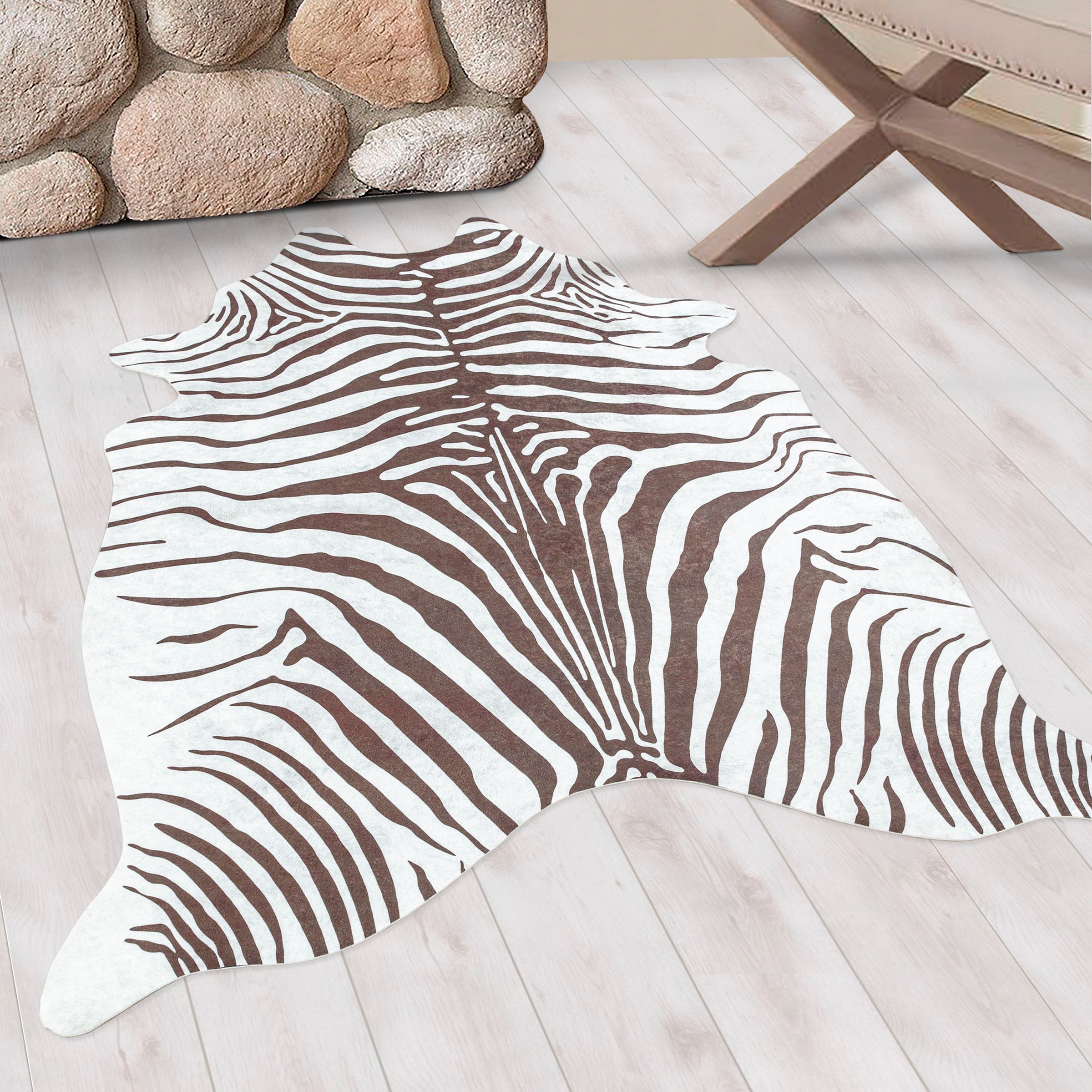 Ayyildiz Teppiche Teppich »ETOSHA 4111«, tierfellförmig, 6 mm Höhe, Pflegel günstig online kaufen