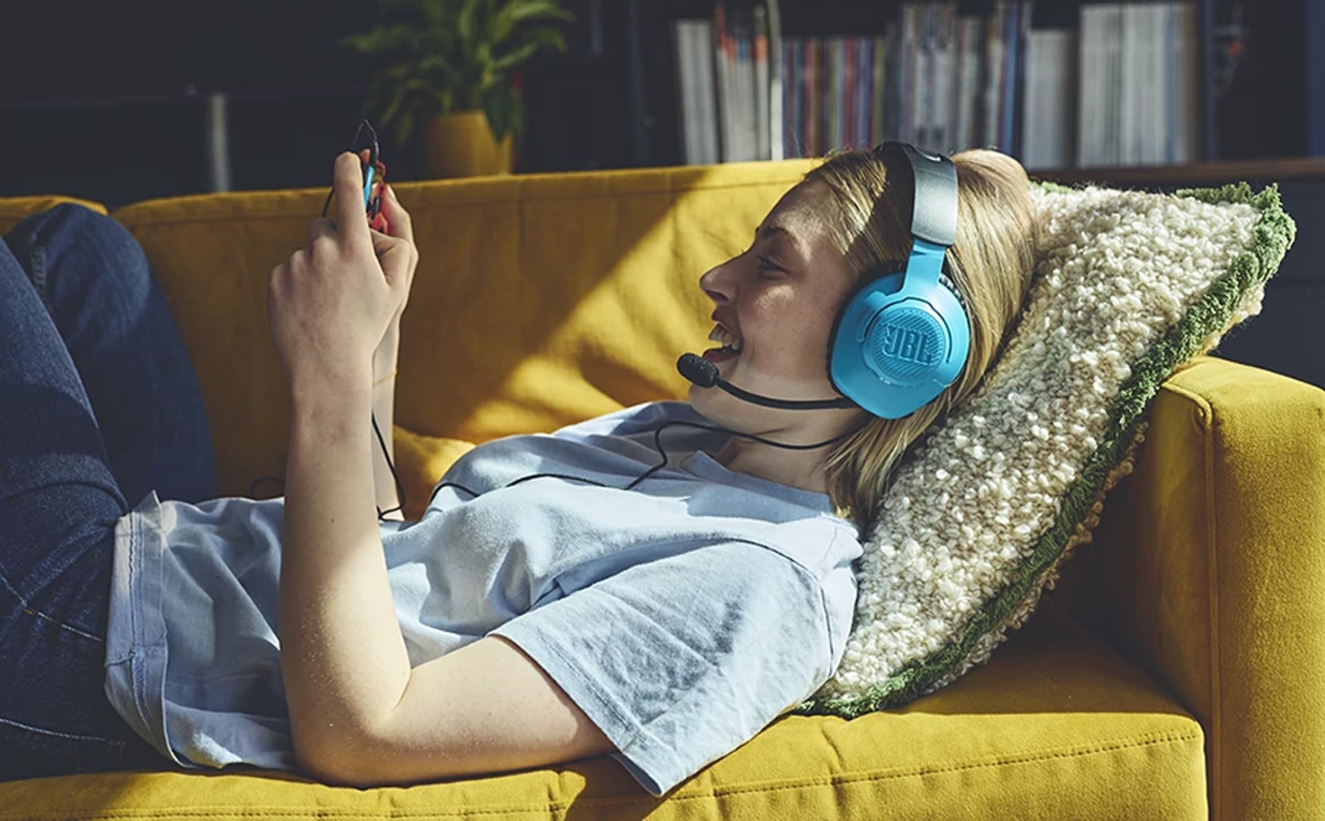 JBL Gaming-Headset »Quantum 100N«, Mikrofon abnehmbar-Stummschaltung, JBL QuantumSOUND Signatur, abnehmbares Mikrofon mit Stummschaltung