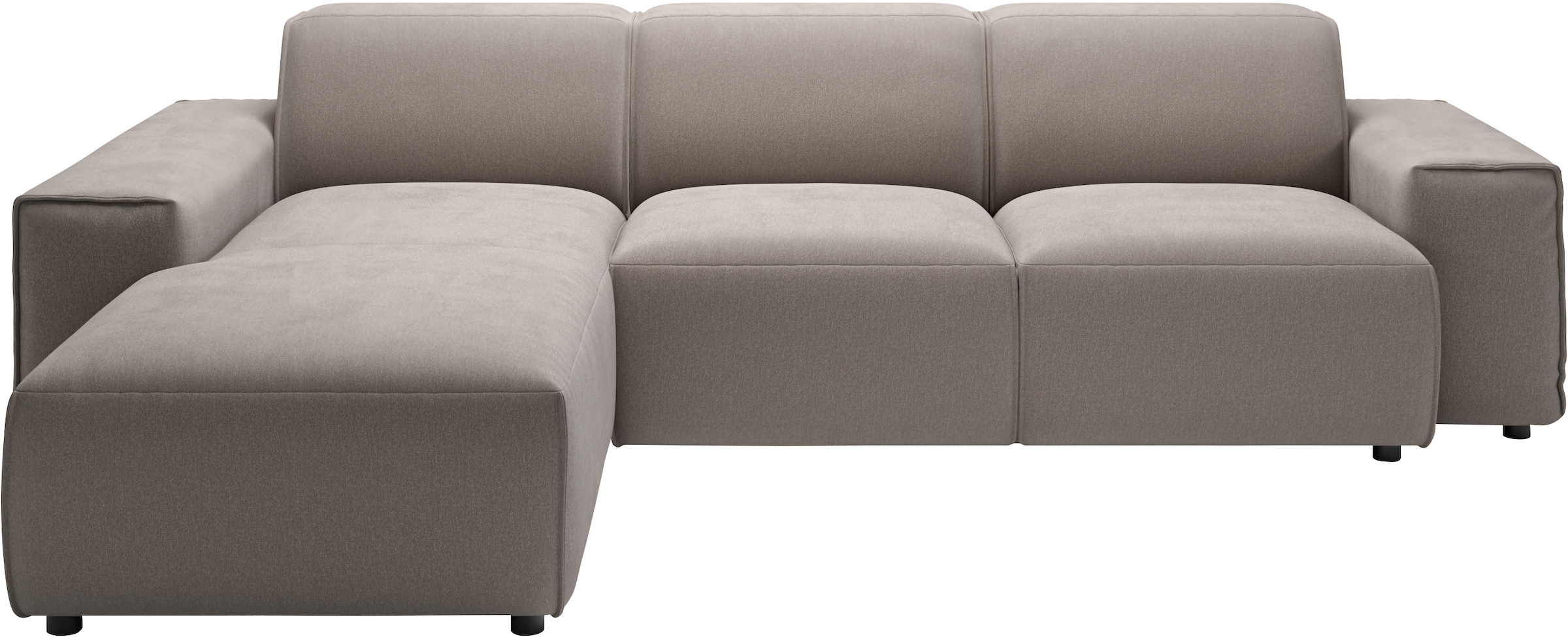 andas Ecksofa »Glimminge L-Form auch in Breitcord, Feincord + Easy care-Bezug,«, Breite 264, Zierkissen