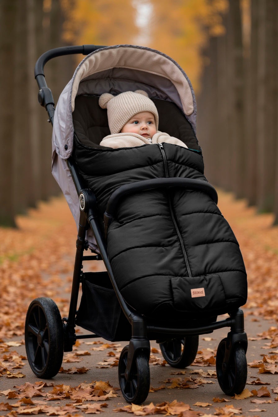 Fillikid Fußsack »Eco Big Winterfußsack, schwarz«
