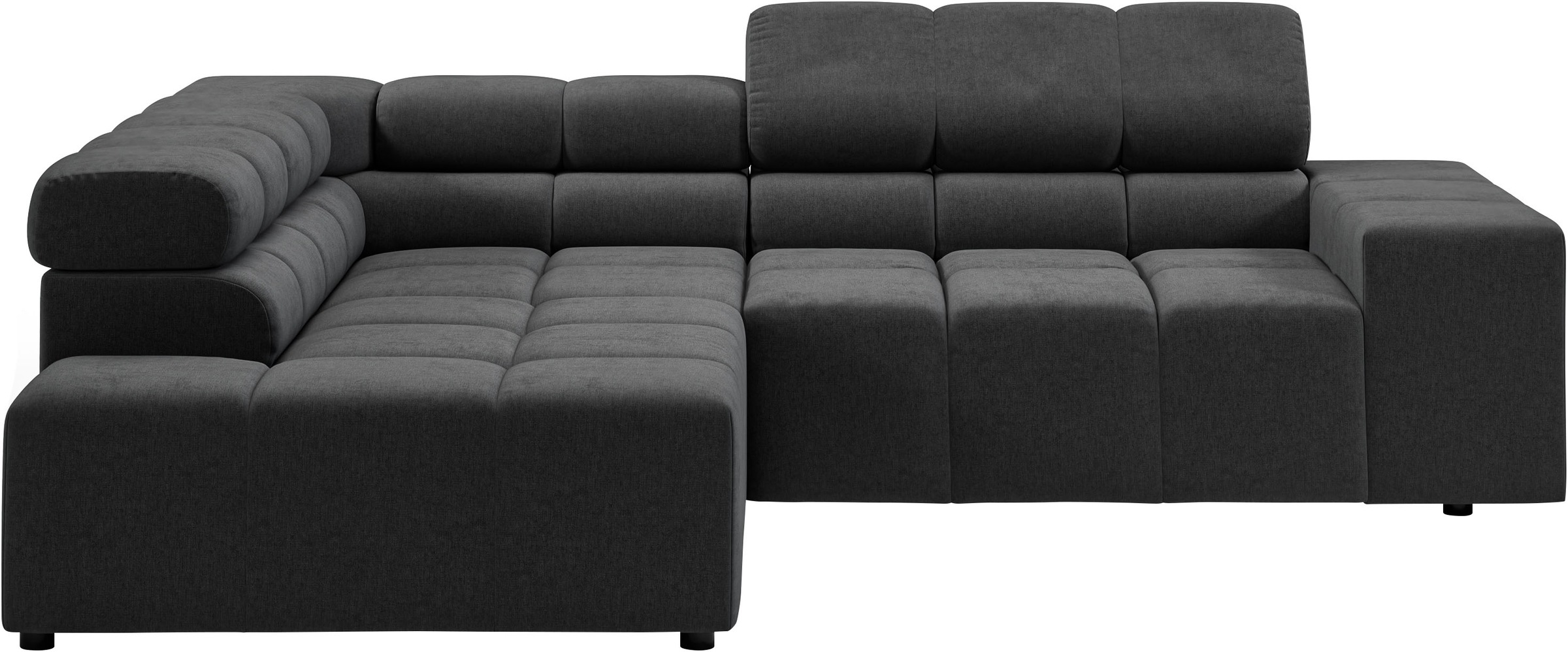 INOSIGN Ecksofa "Ancona, incl. Kopfteilverstellung + 3 Zierkissen, L-Form, günstig online kaufen