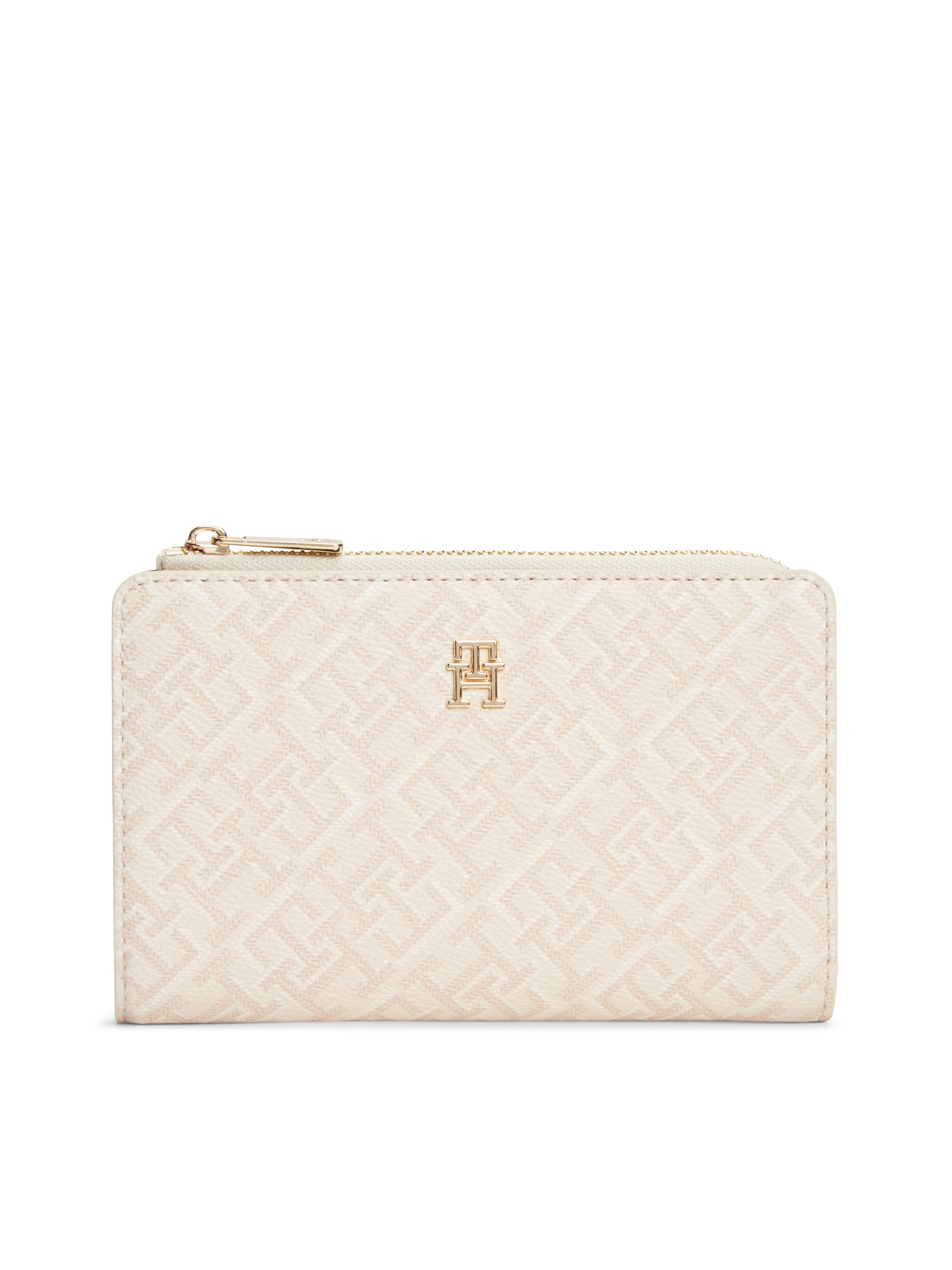 Tommy Hilfiger Geldbörse »TH ICON BIFOLD WALLET MONOPLAY« Damen Geldbeutel, Portemonnaie mit TH-Schmucklogo