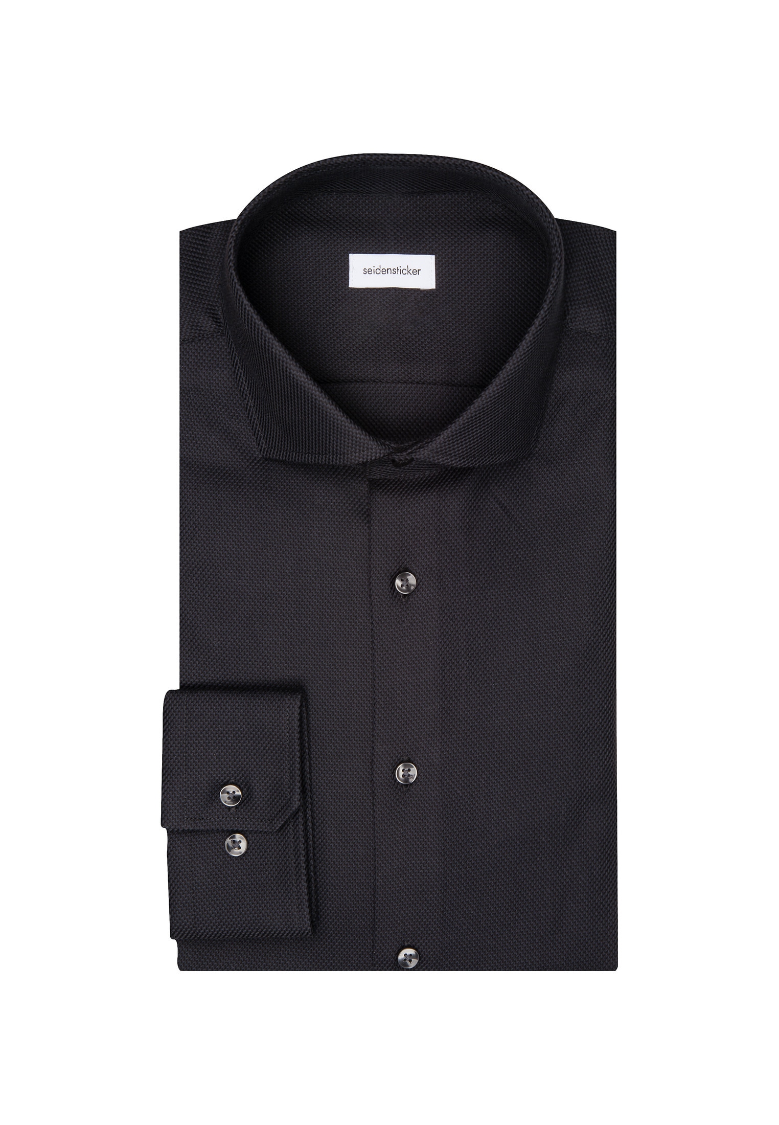 seidensticker Businesshemd »Schwarze Rose«, Slim 1/1 Kentkragen Struktur