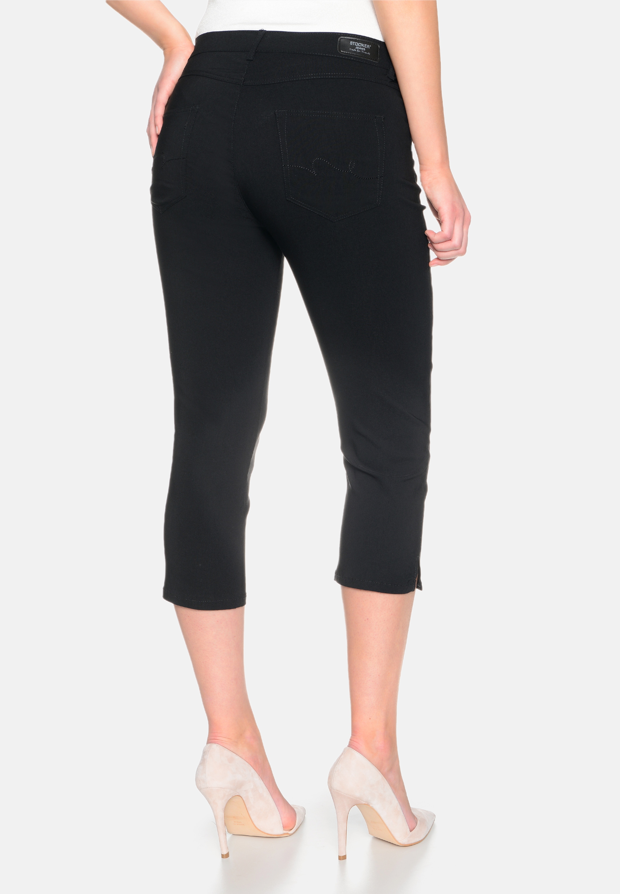 STOOKER WOMEN 7/8-Hose »Tahiti Bengalin Capri Slim Fit«, Capri Slim Fit Casual Clean Wash Bengalin für Damen
