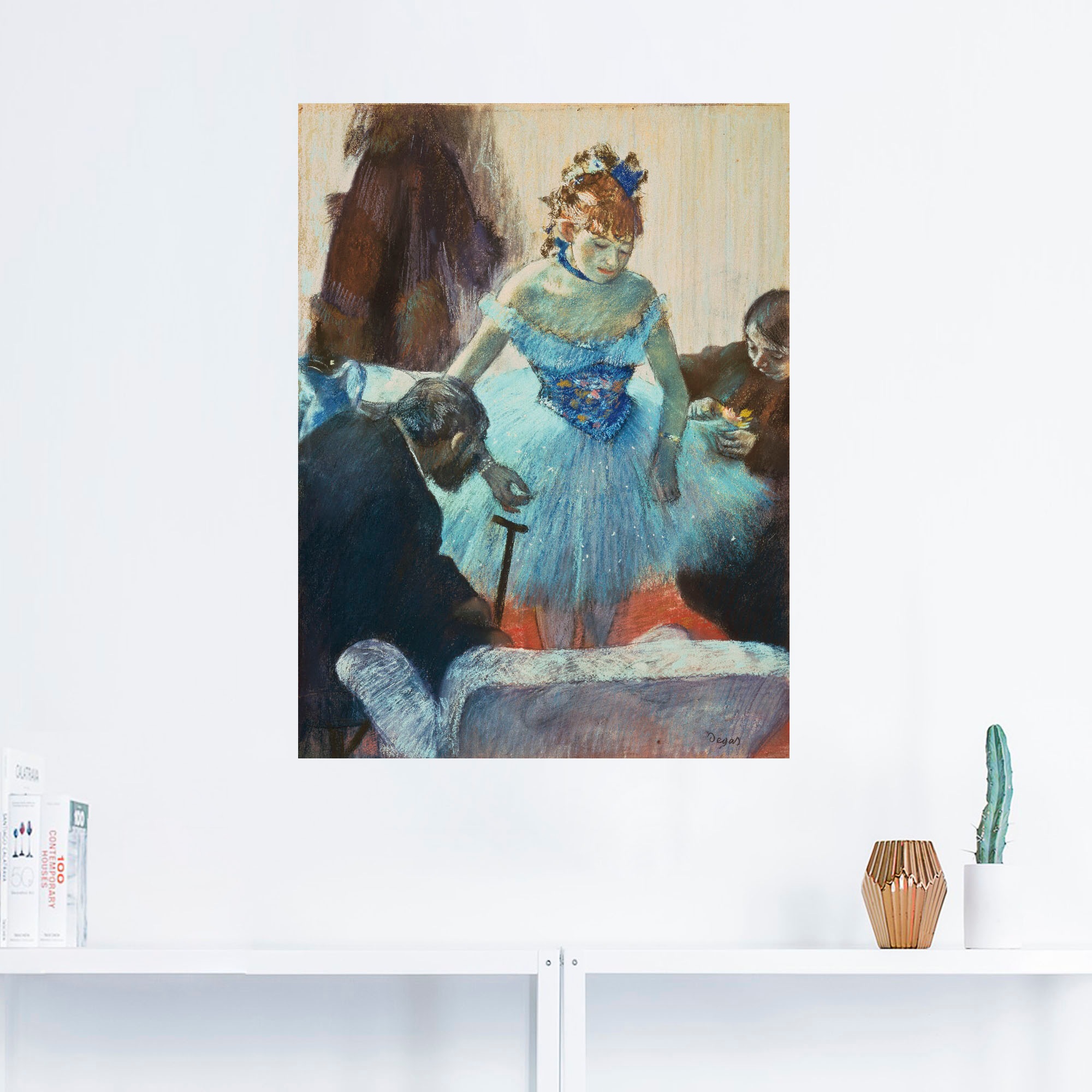 Artland Wandbild »Tänzerin in der Garderobe.«, Frau, (1 St.), als Leinwandbild, Wandaufkleber oder Poster in versch. Größen