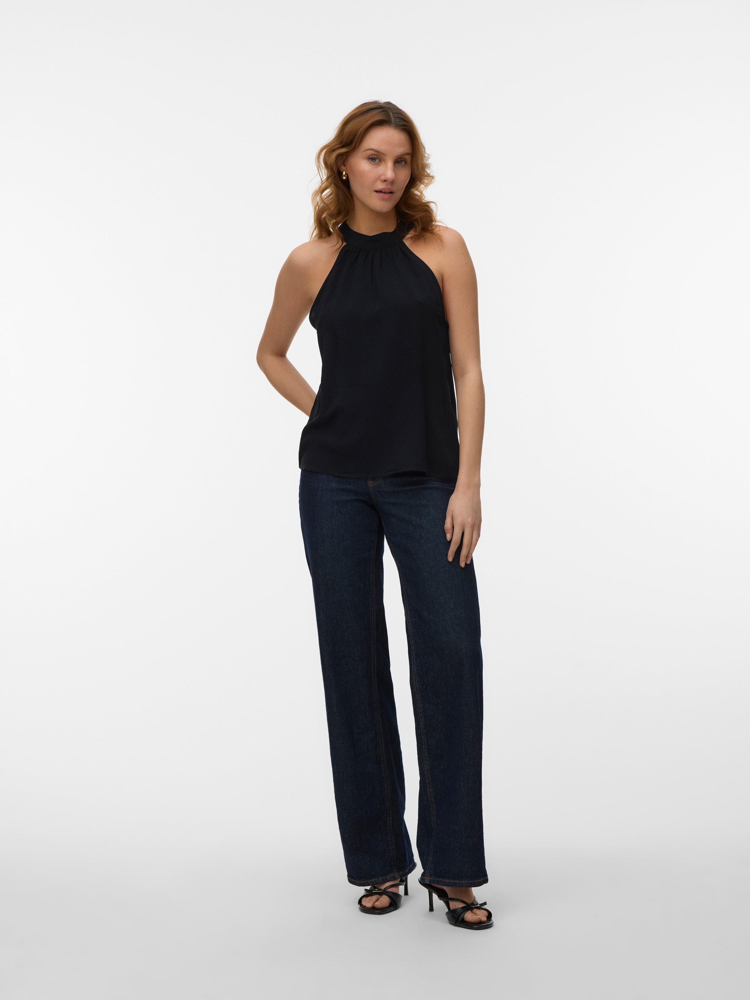 Vero Moda Neckholdertop »VMEASY JOY S/L HALTER NECK TOP WVN« Viskose